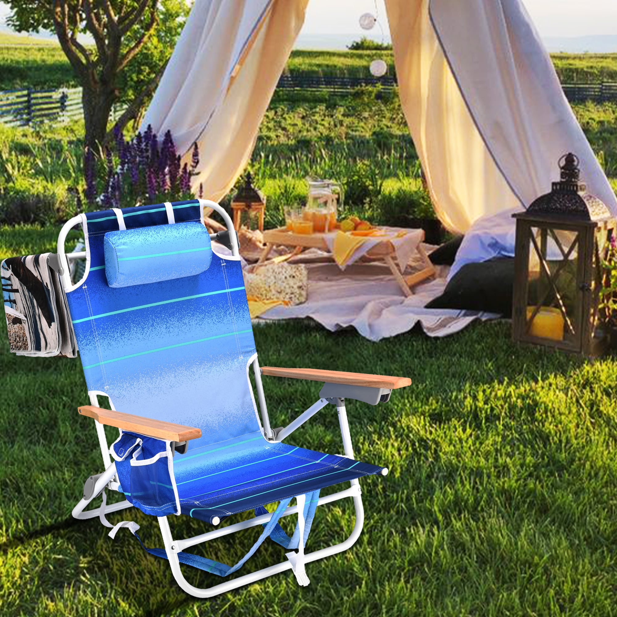 Kahomvis BEACH-QP109-202 Beach-Camping-Chairs - View #5