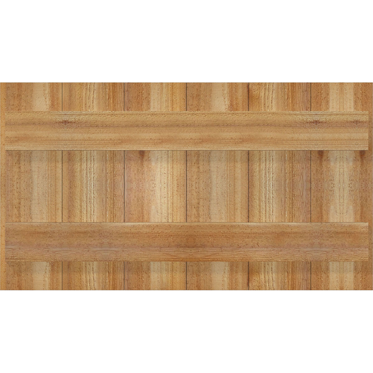 Ekena Millwork RBJ06S32X018RWR 32.25-in W x 18-in H Unfinished Paintable/Stainable Board and batten Wood Exterior Shutters ( 2 -Pack )