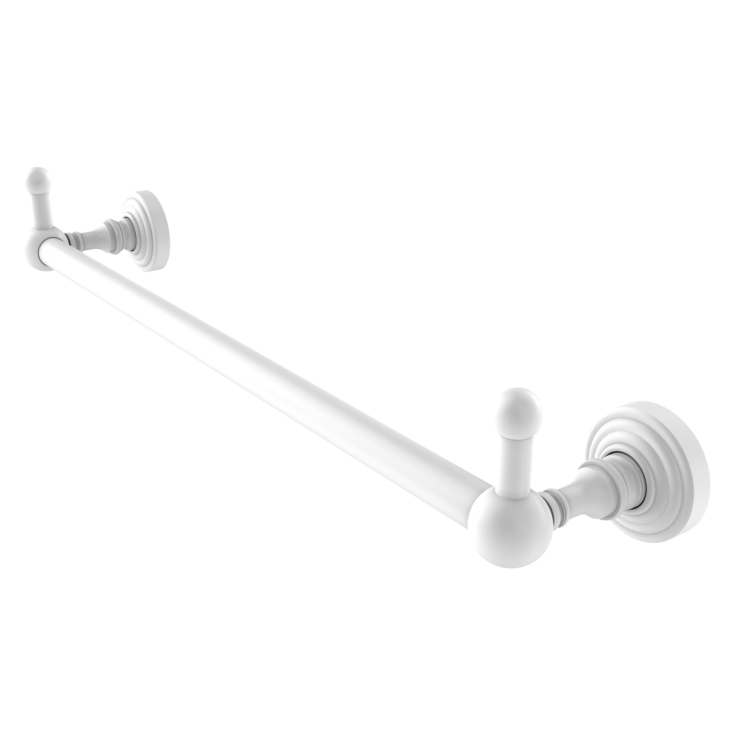 Allied Brass WP-41-18-PEG-WHM Waverly Place 18-in Matte White Wall mount Single Towel Bar