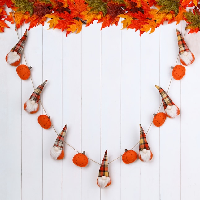 Glitzhome Fall Wreaths & Garland - fall door decorations