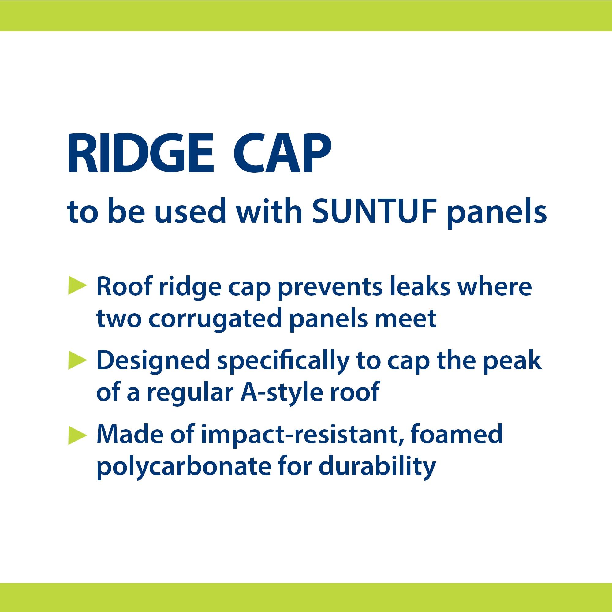 SUNTUF 108653 Roof-Panel-Ridge-Caps - View #5