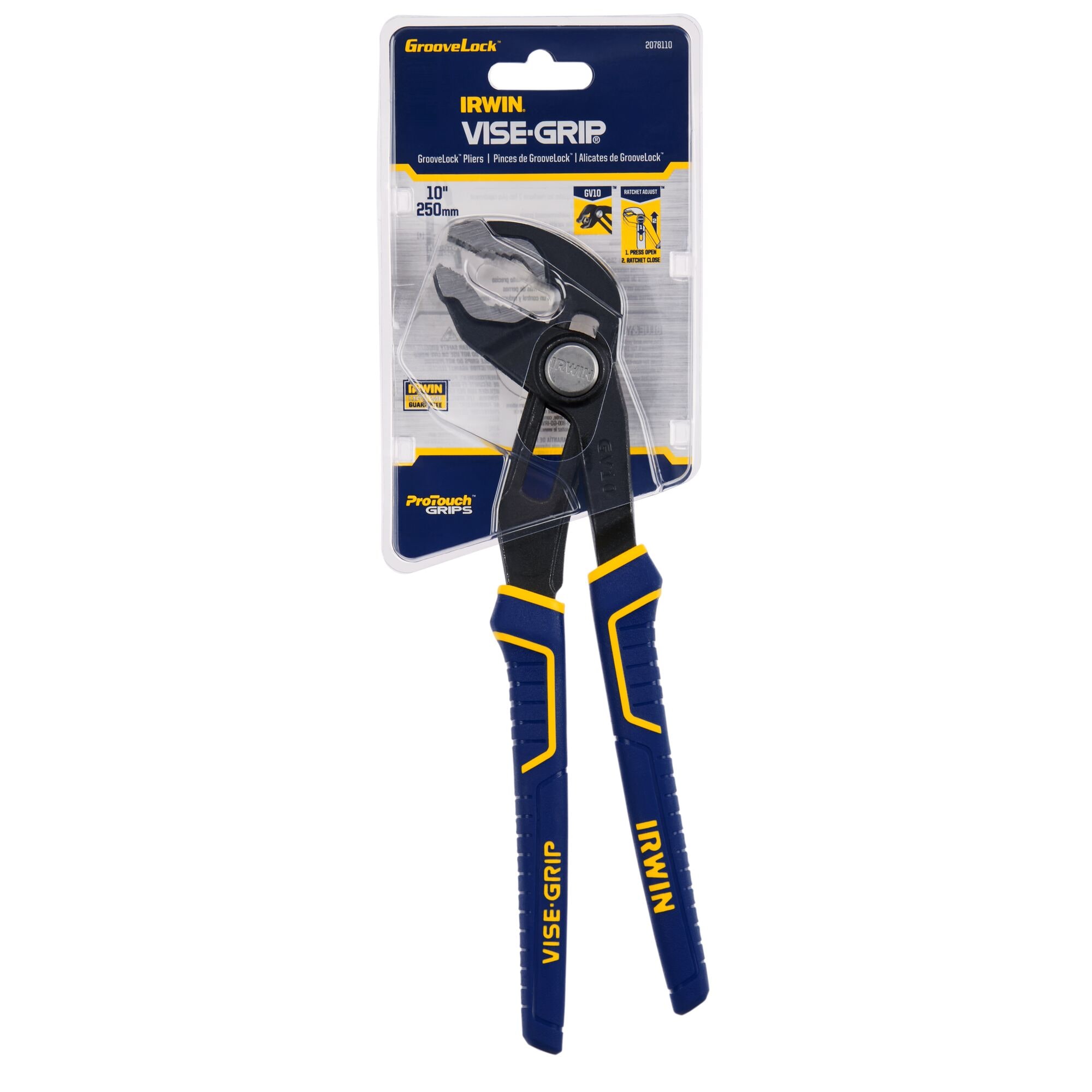 Irwin Industrial Tools 4935351 6-Inch V Jaw GrooveLock Plier 