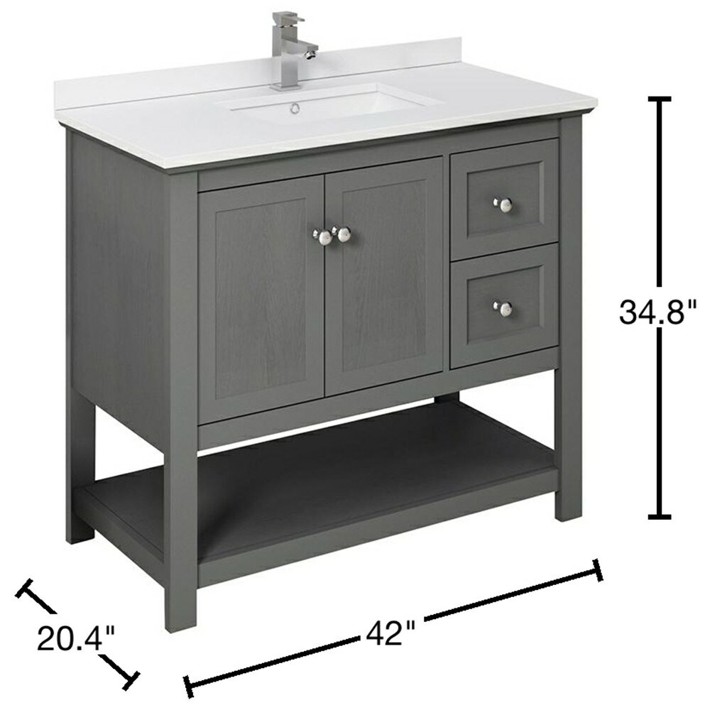 Fresca FCB2340VG-CWH-U Bath-Vanity-Combo - View #16