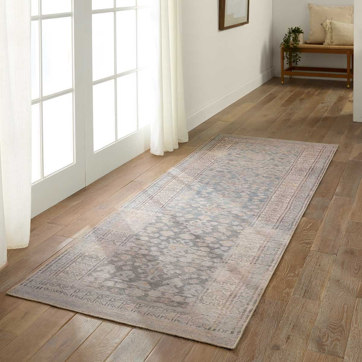 Jaipur Living RUG154760 3 X 5 (ft) Gray Indoor Medallion Machine Washable Area Rug
