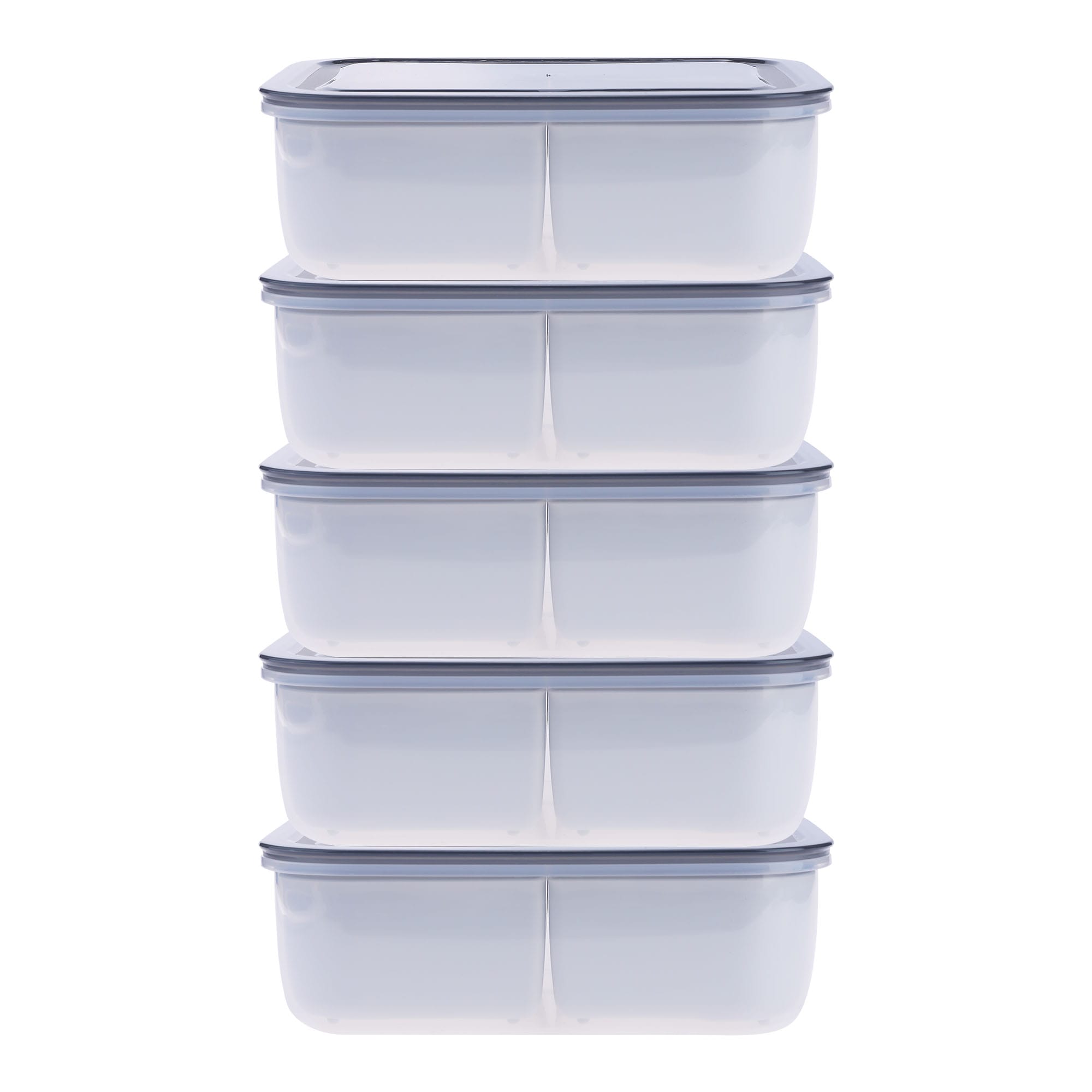 Unique Bargains - 5pcs Food Storage Containers with Lids Plastic Meal Prep Food Containers Leakpr...