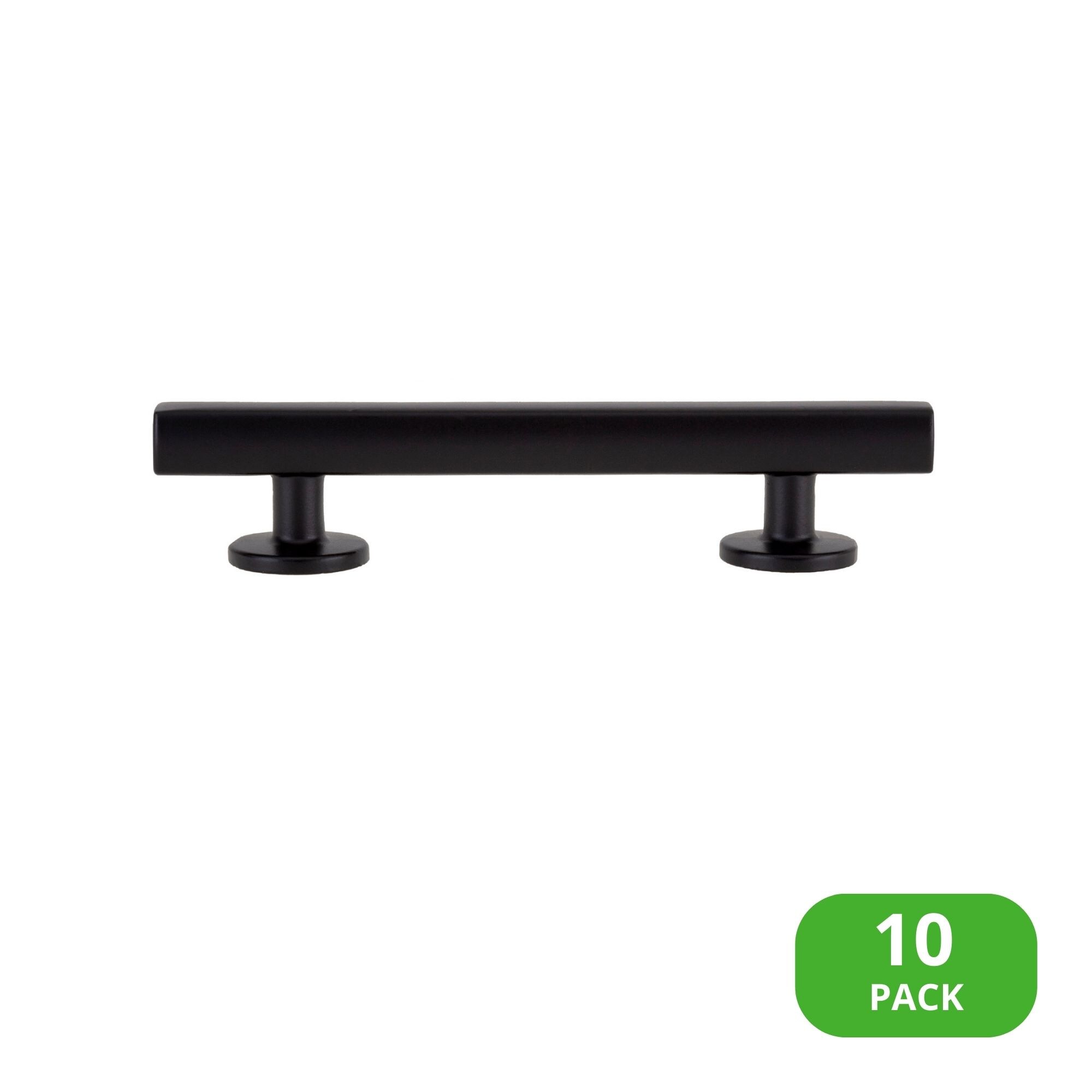 Sumner Street Home Hardware RL070109VP Flynn 3-1/2-in , 89mm Center to Center Matte Black Rectangular Bar 10 -Pack