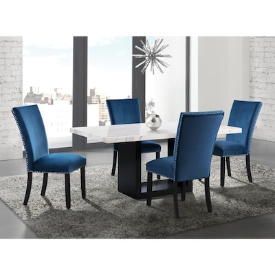 Marble Dining Room Sets At Com, Dining Room Set With Velvet Chairs