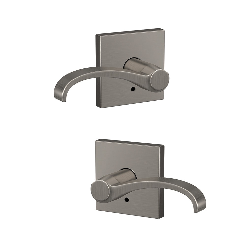 Schlage FC172 WIT 619 COL Custom Whitney - Collins Satin Nickel Interior Hall/Closet Dummy Door Handle