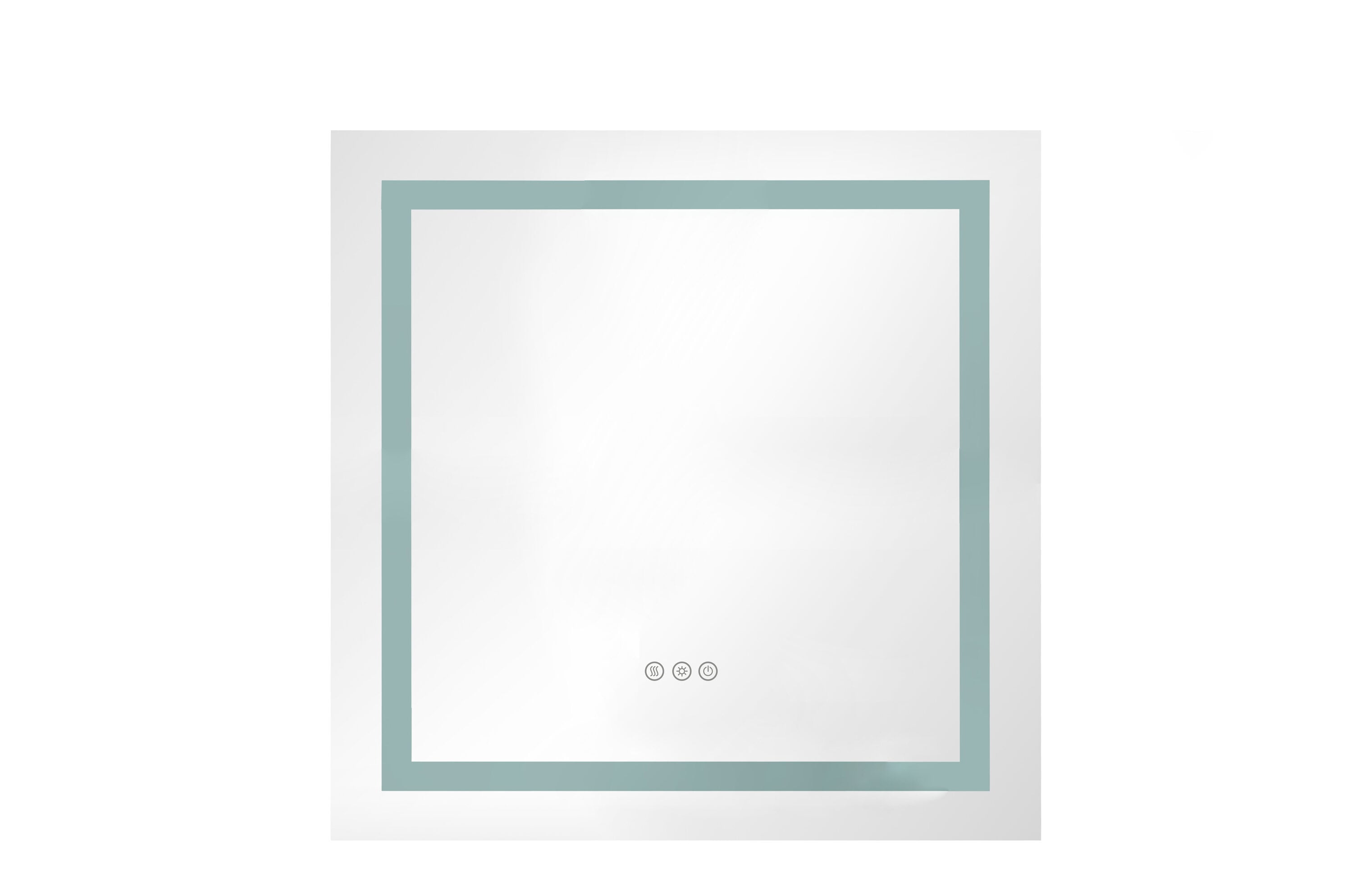 Tinyhomie 36 x 36 in. LED Bathroom Mirror Front and Backlit Anti Fog Memory 3 Color Dimmable