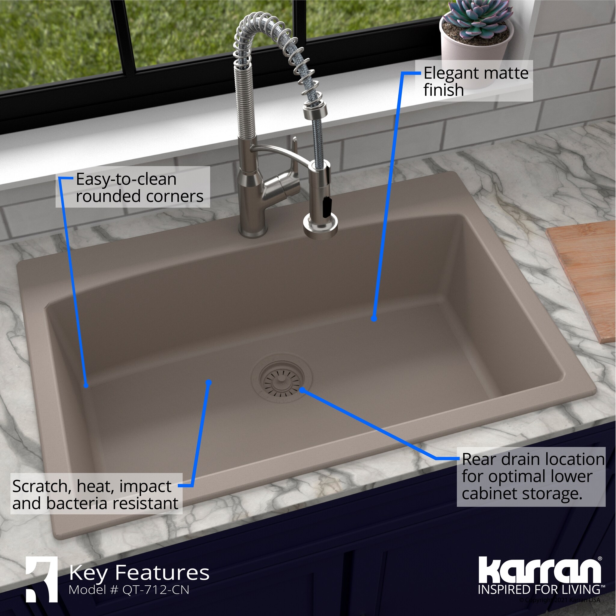 Karran QT-712-CN-PK1 Kitchen-Sinks - View #8