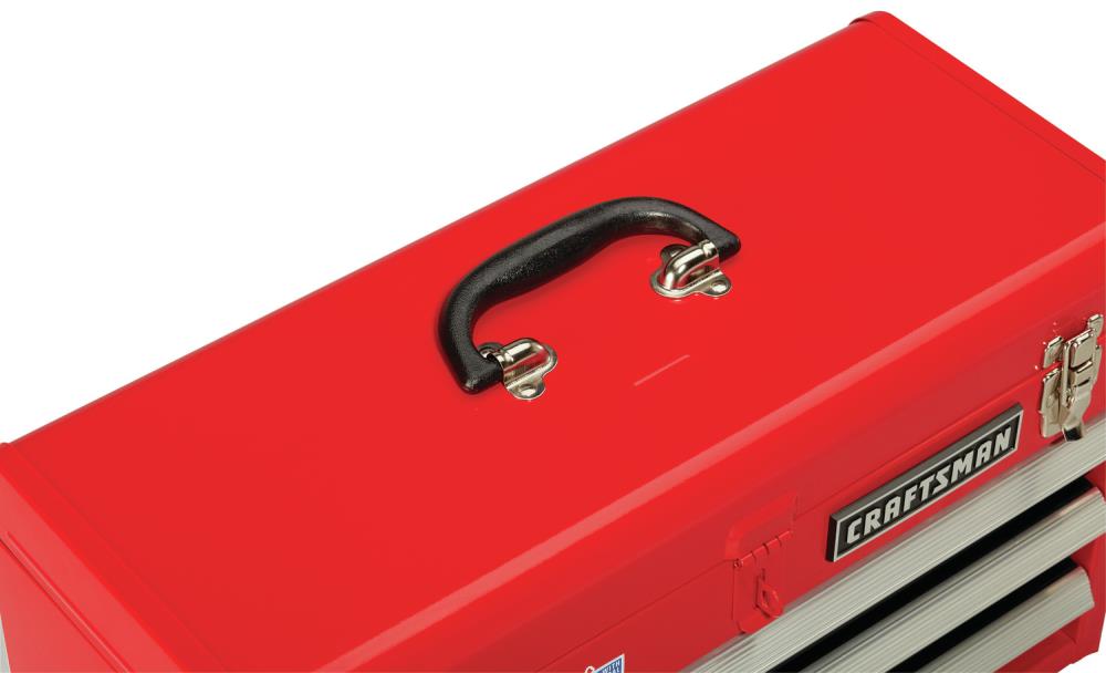 BIG RED 3 Drawer 20“ Metal Tool Box Portable Steel India