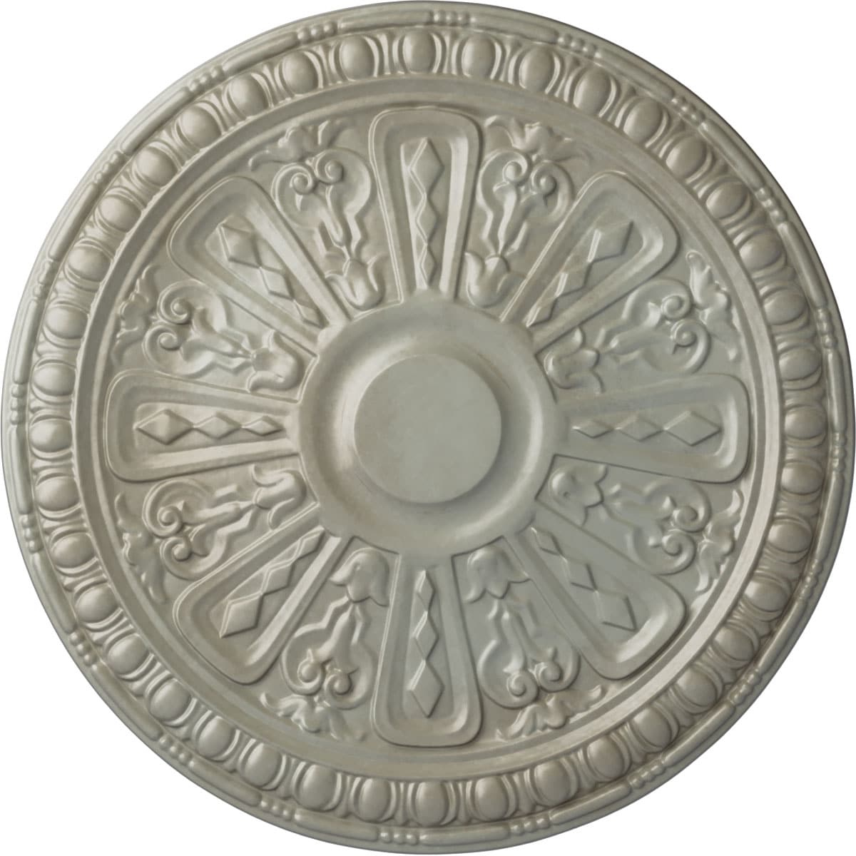 Ekena Millwork CM18RA2FLS Raymond 18-in W x 18-in L Painted Flash Gold Polyurethane Whole Ceiling Medallion