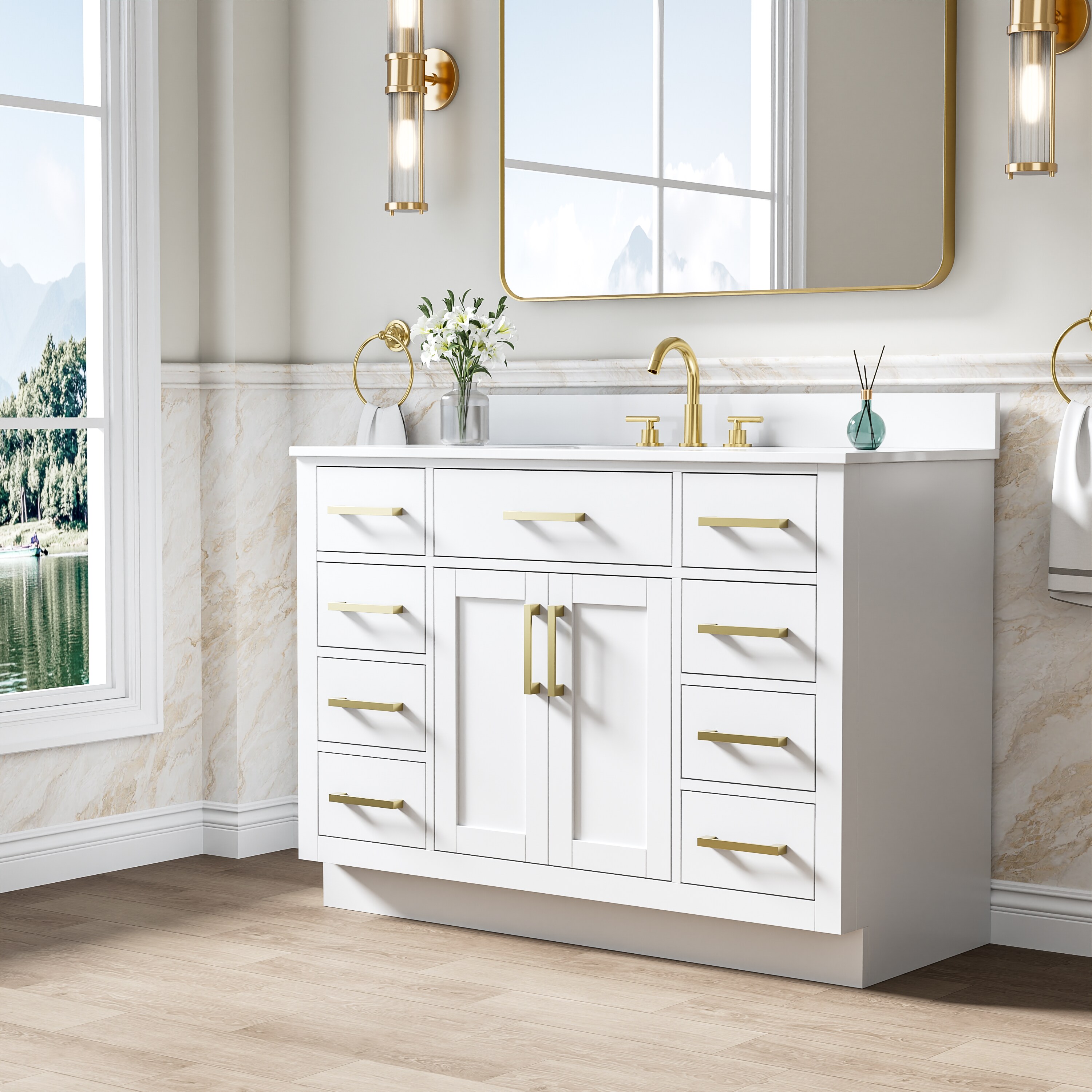 Ayelon BVMCWT48WC Bath-Vanity-Combo - View #3