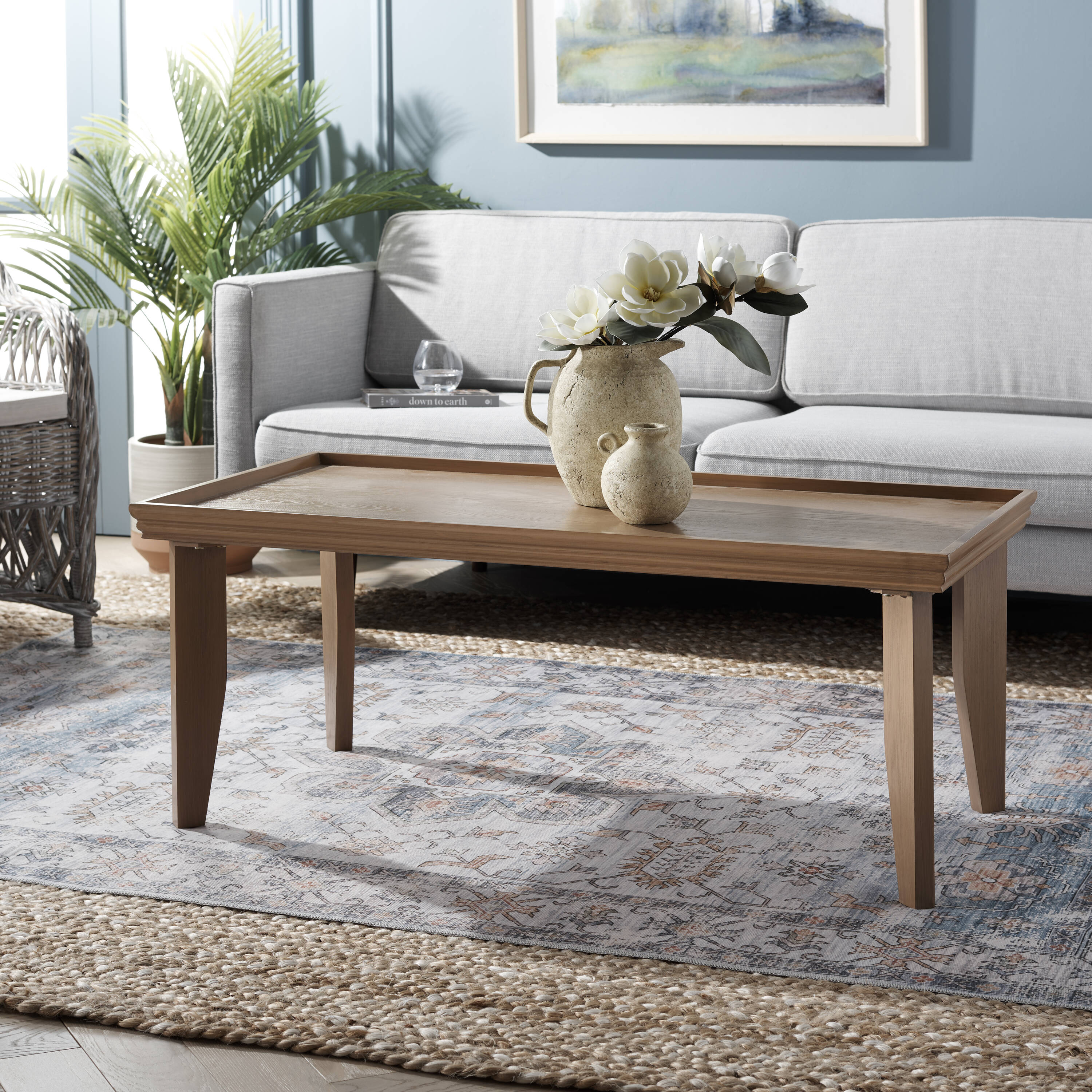 Safavieh COF9705C Naios Nc Coating Pine MDF Modern Coffee Table
