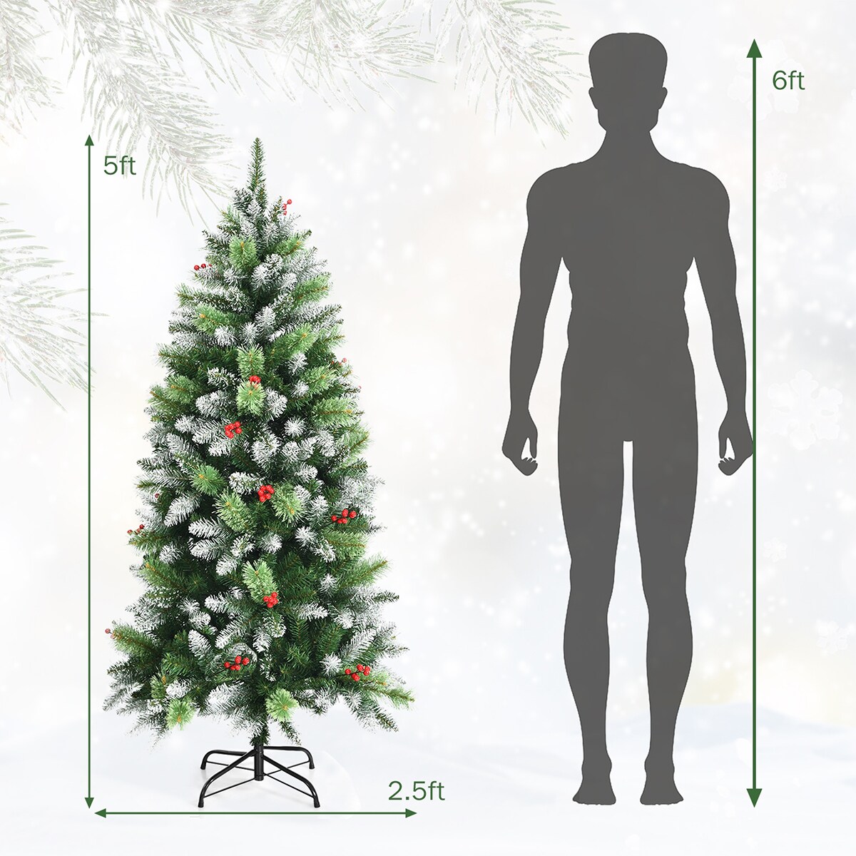 WELLFOR CM-HJY-23548 Artificial-Christmas-Trees - View #9