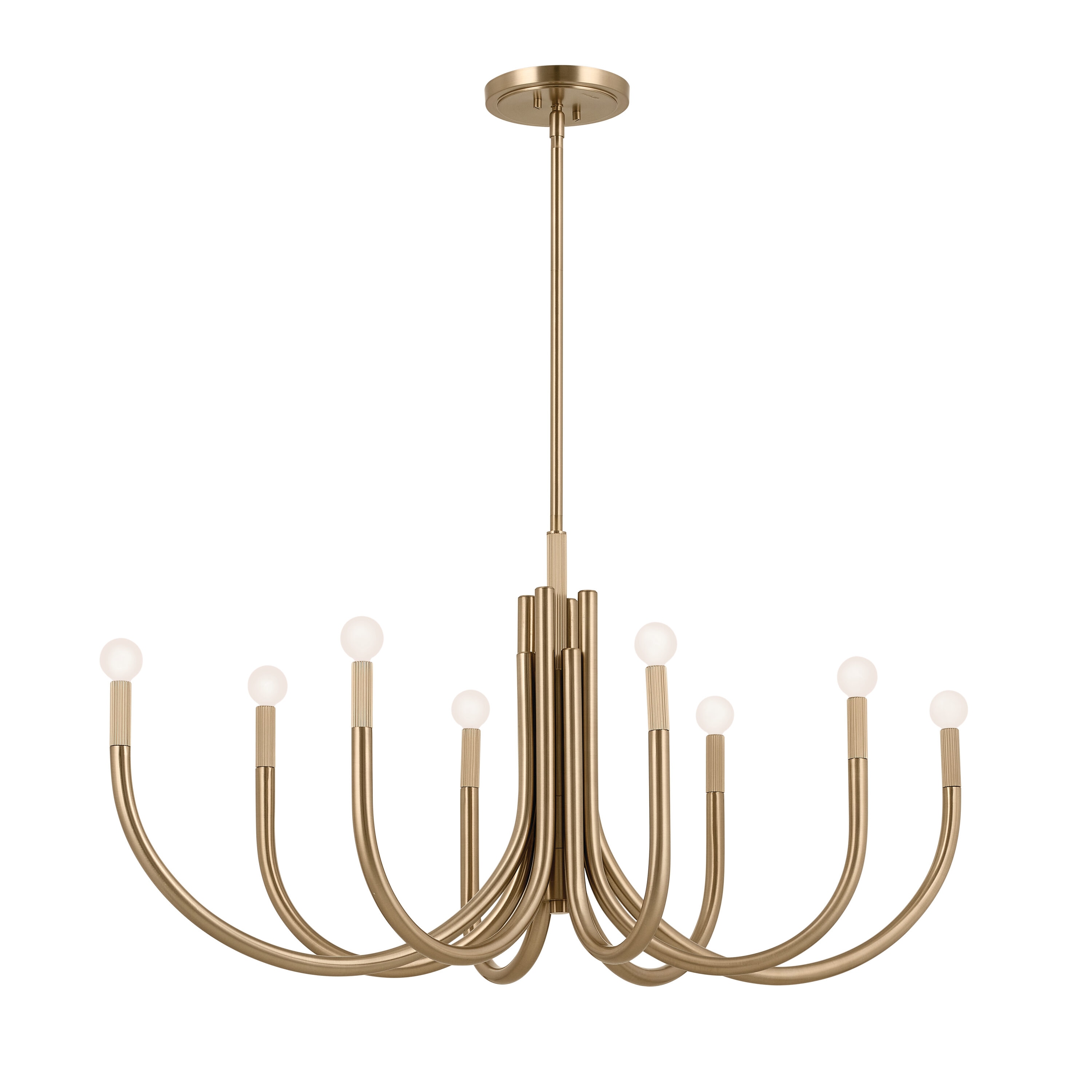 Kichler Odensa 10-Light Gold Modern/Contemporary Chandelier
