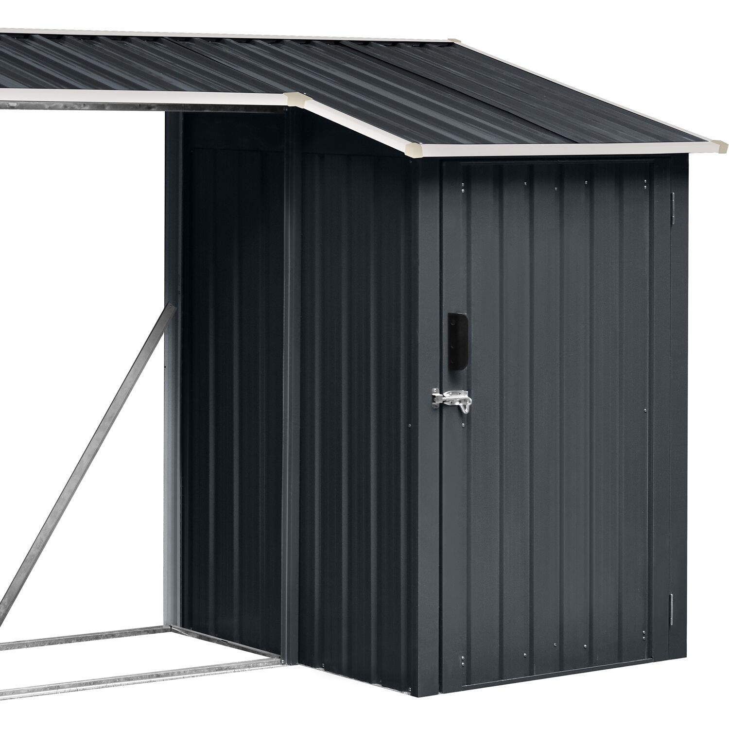 Hanover HANMLTIWDSHD-GRY Metal-Storage-Buildings-Sheds - View #8