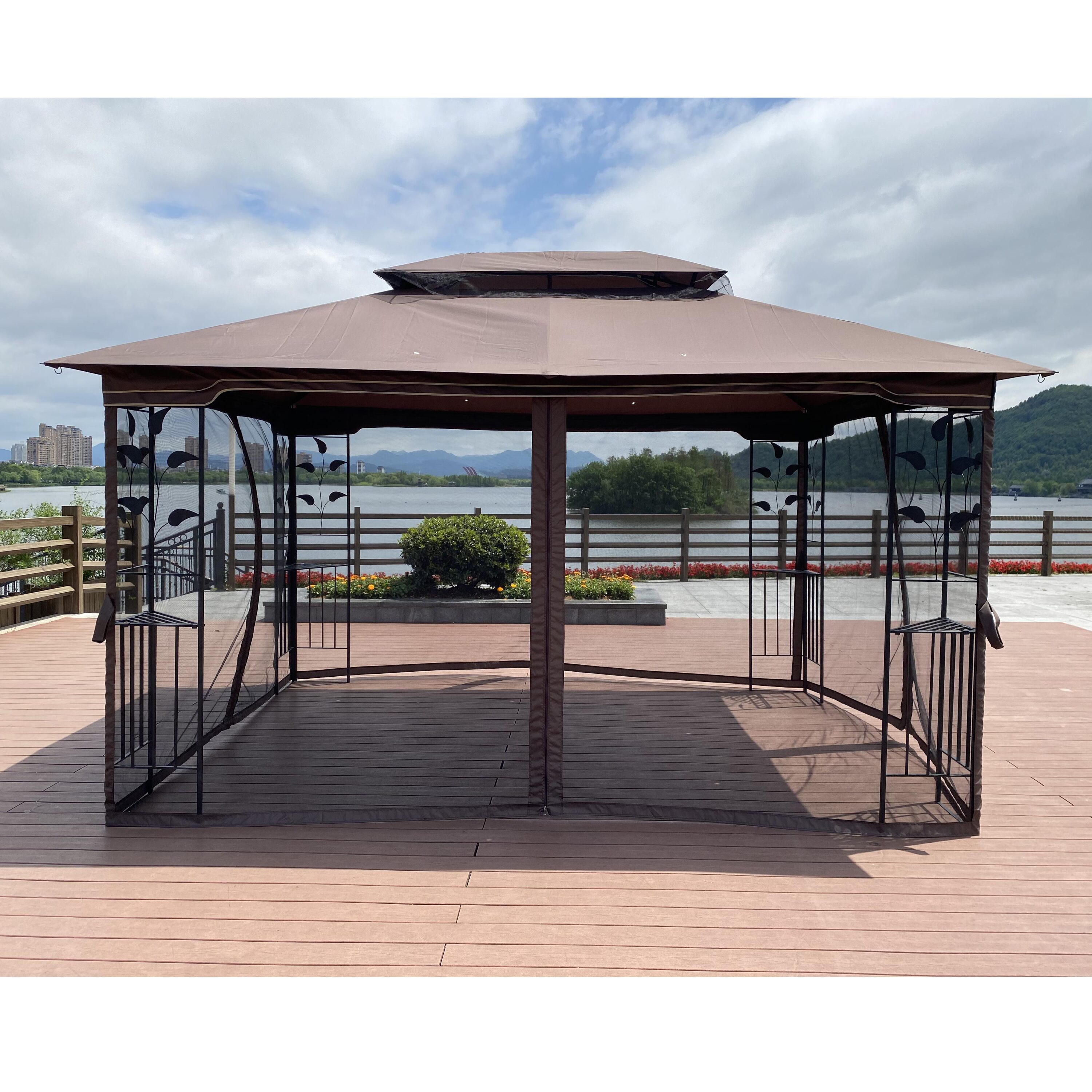 BABOOM BOM-2173ORBEIY Wood-Resin-Gazebos - View #2