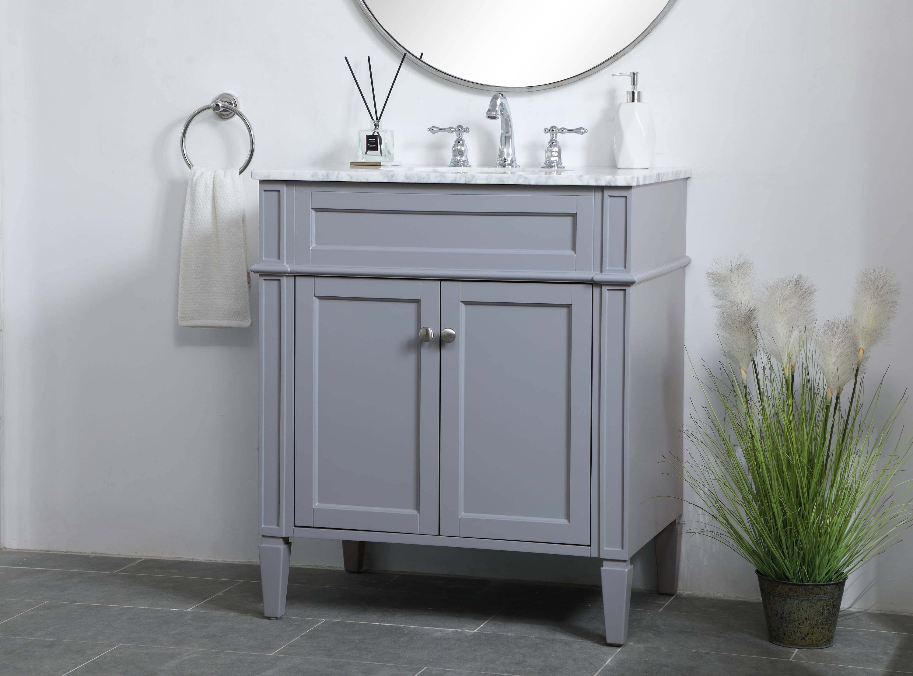 Elegant Decor HF37590GR Bath-Vanity-Combo - View #2