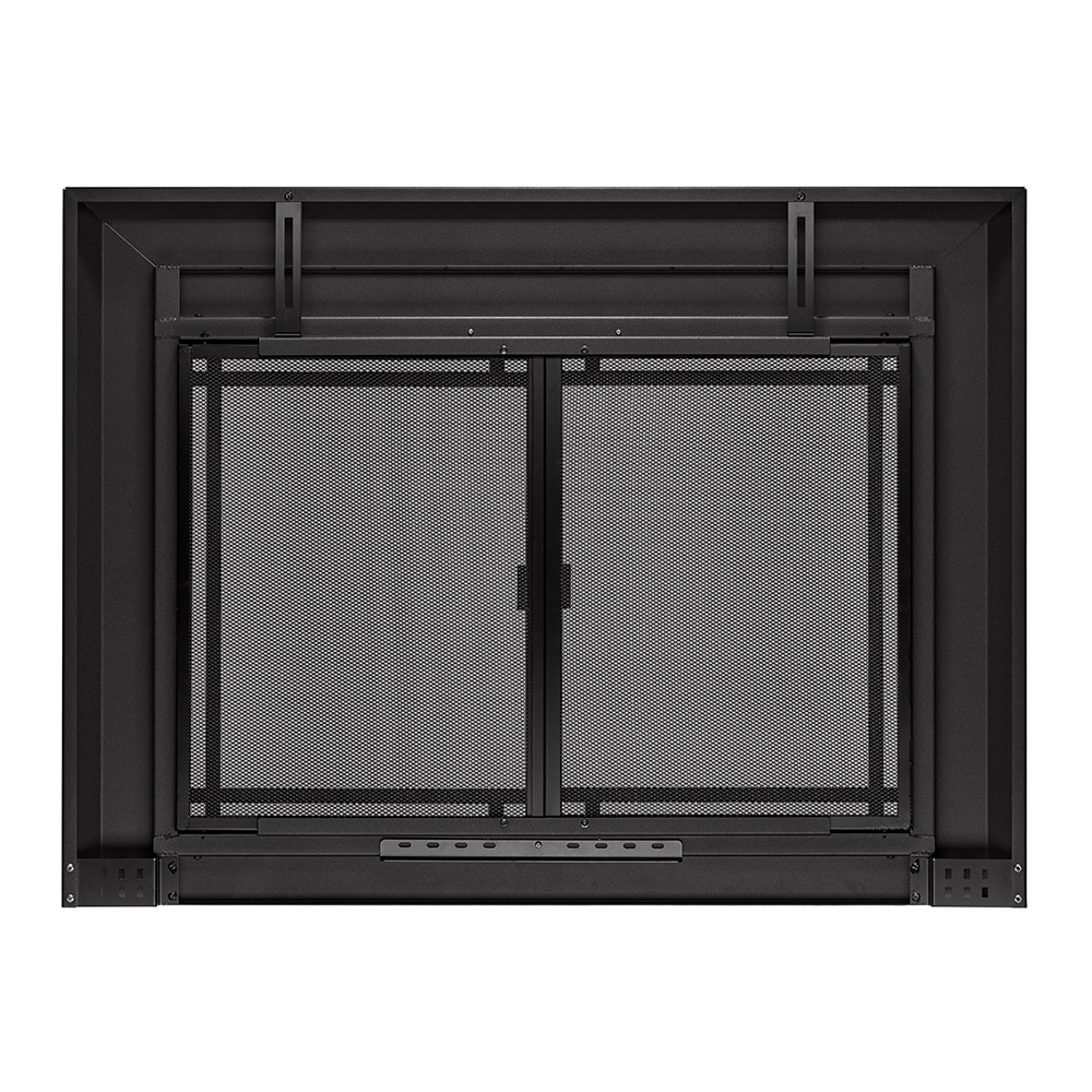 allen + roth FPDL407BLK Glass-Fireplace-Doors - View #4