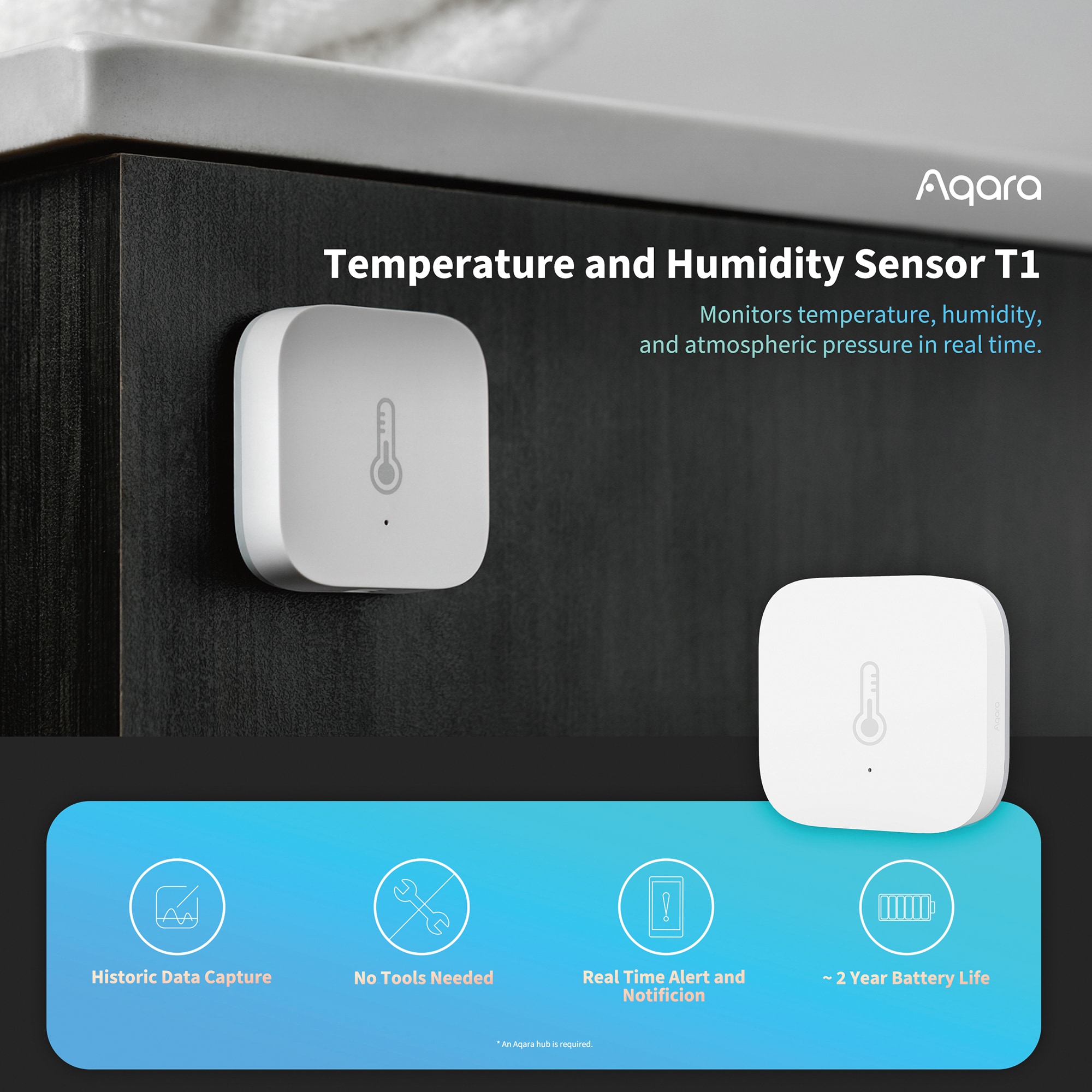Aqara AQATHS02D Learning-Thermostats - View #2