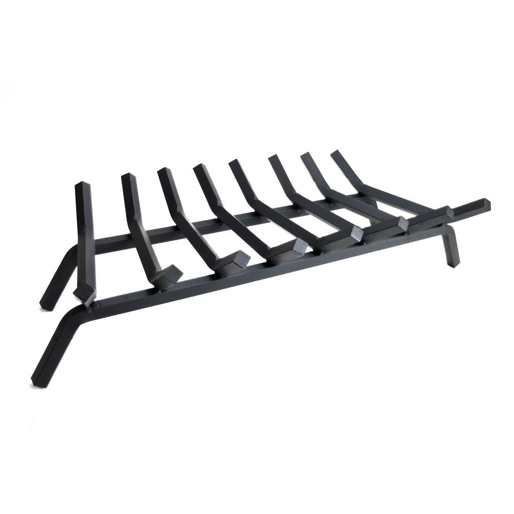 Fireplace Grate Cast Iron 18 In Elevates Air Flow Wood Log Long Even Burning 