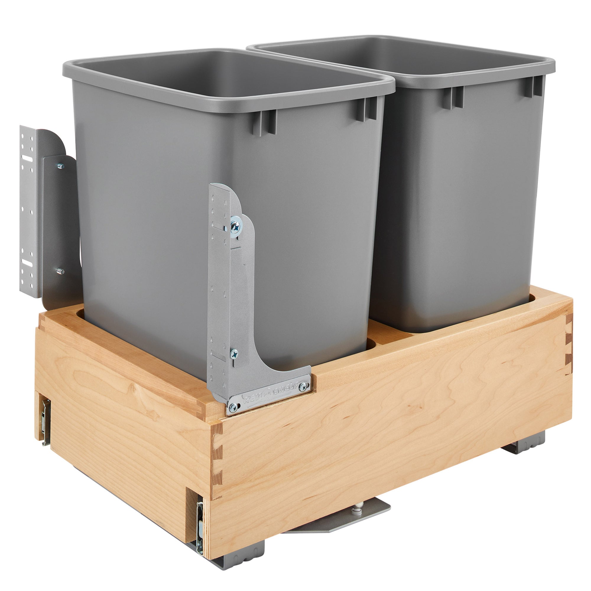 Rev-A-Shelf® Double Pull-out Trash Can Soft-Close - 35 Quart at