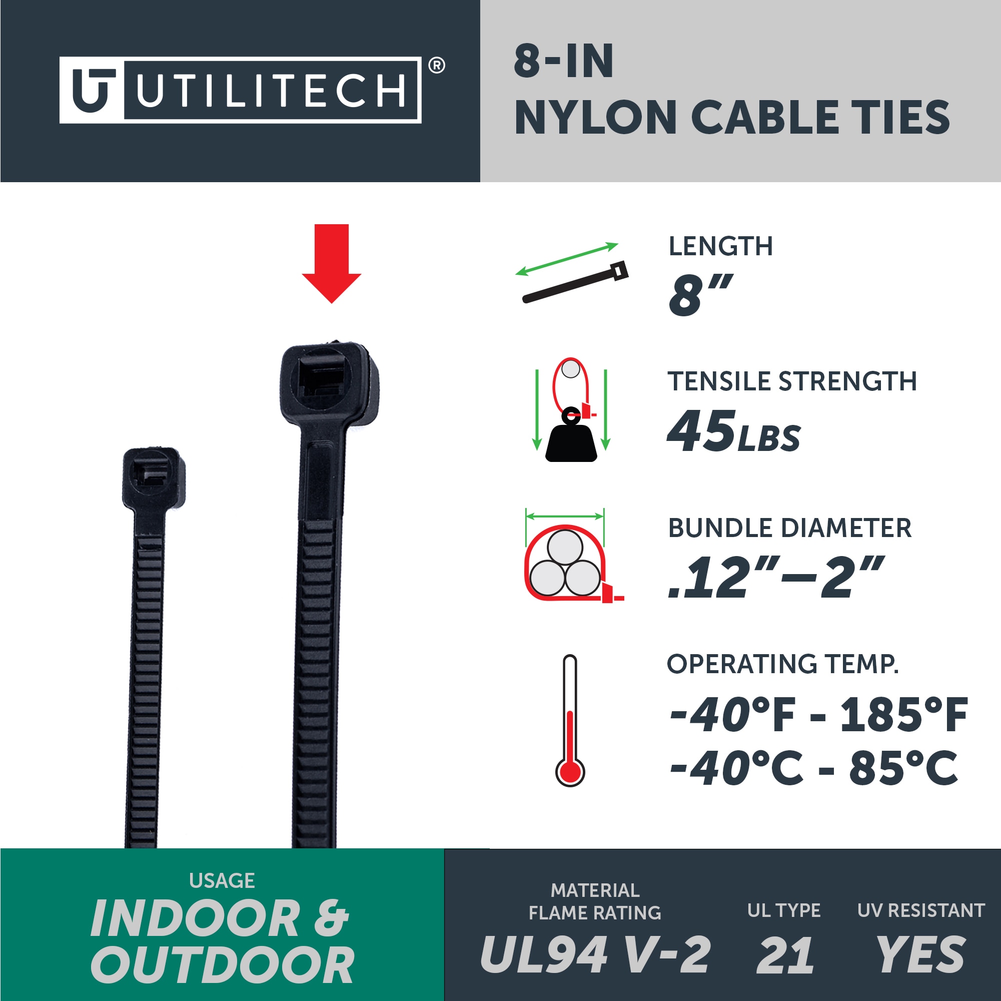 Utilitech SGY-CT29 Cable-Ties - View #3