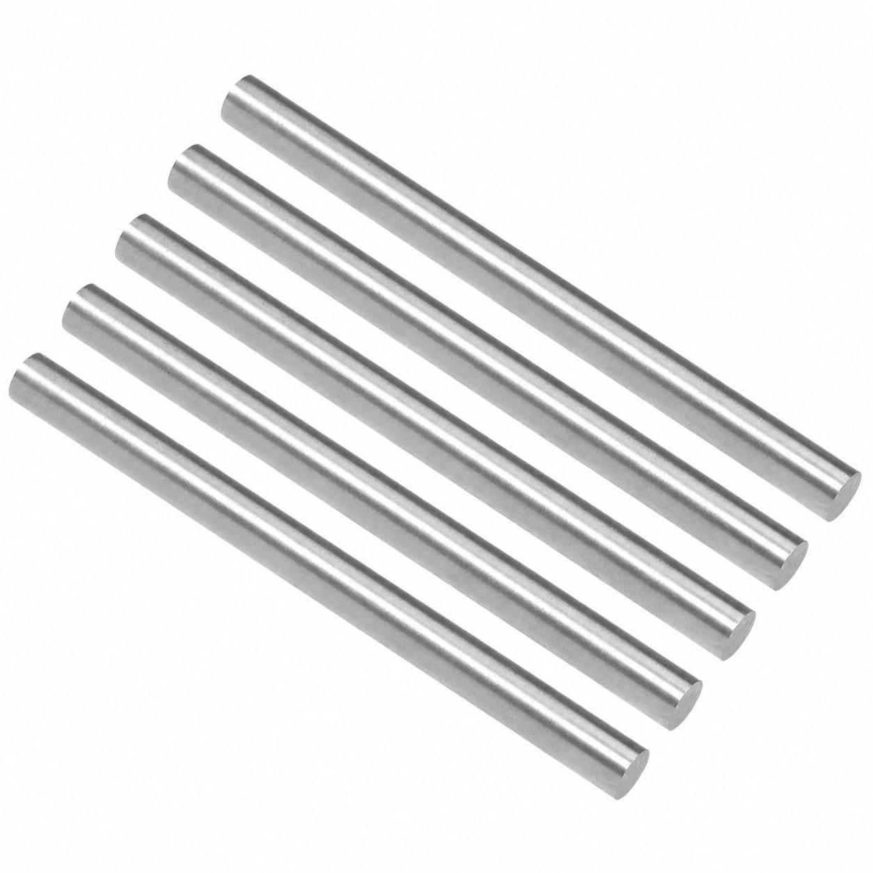 Aoibox  7 5 mm Dia x 100 mm High Speed Steel Round Rods 5 Pack for Lathe Work Milling and Precision Tools