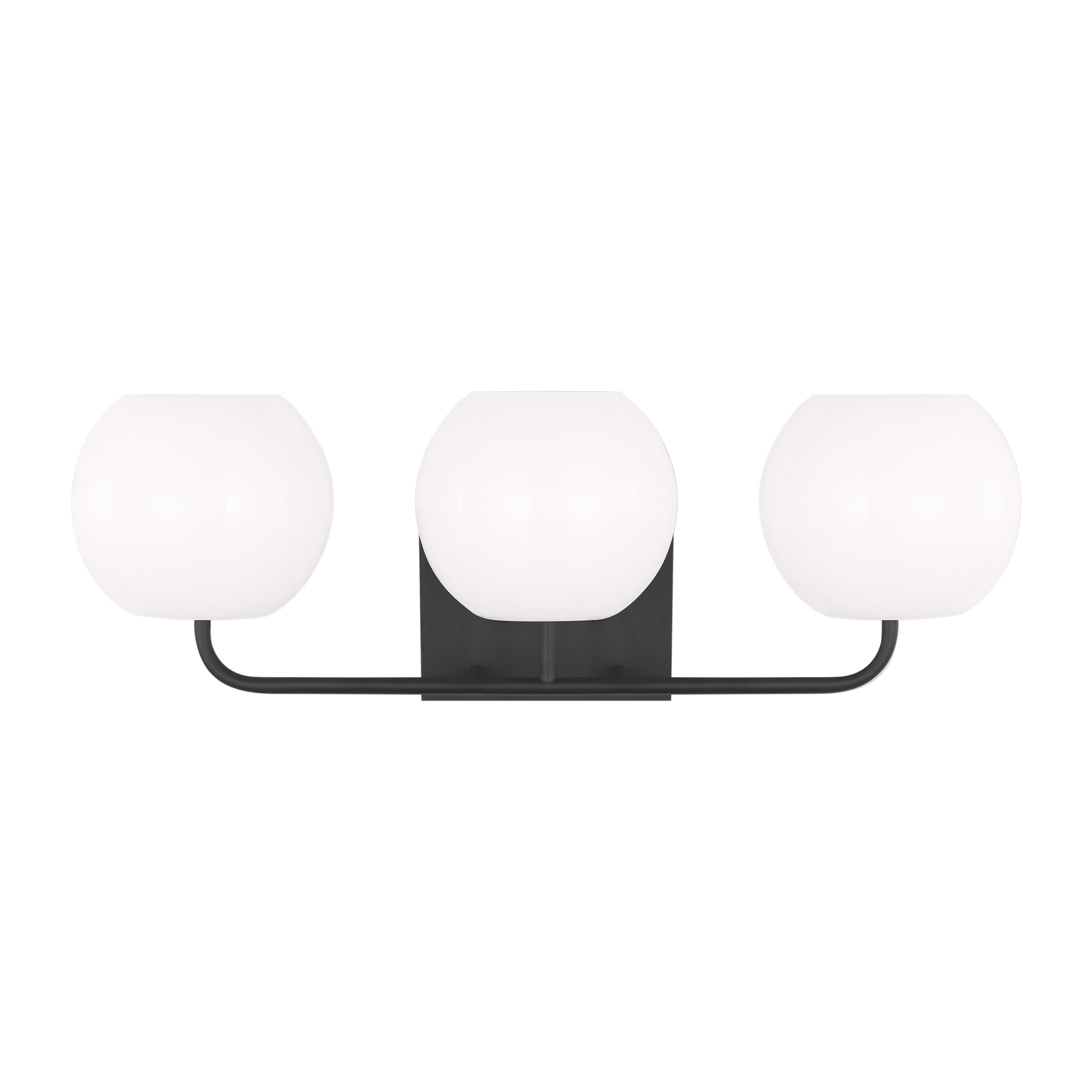 Generation Lighting GLV1013MBK Rory 25-in 3 -Light Black Modern/contemporary Vanity light