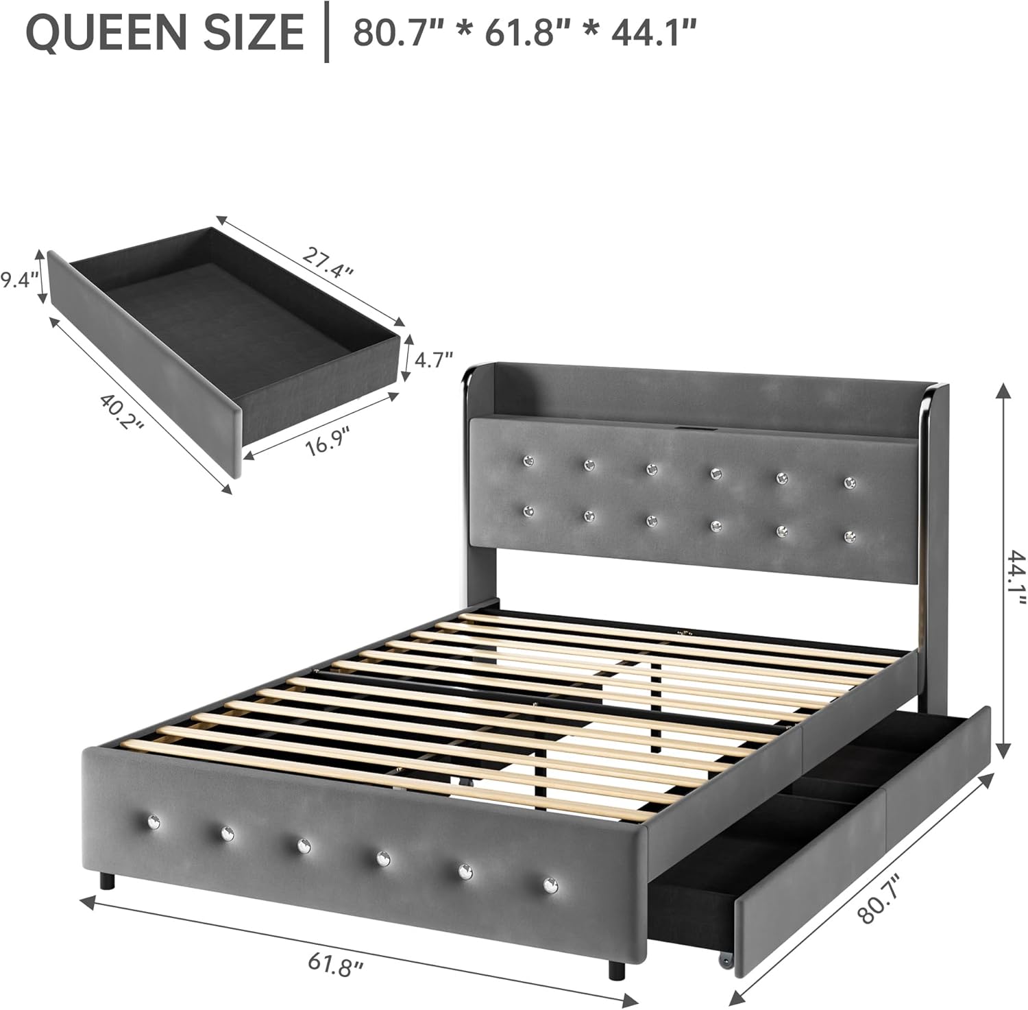 Qeetex LHF-BED-PHO-15H029BZ beds - View #2
