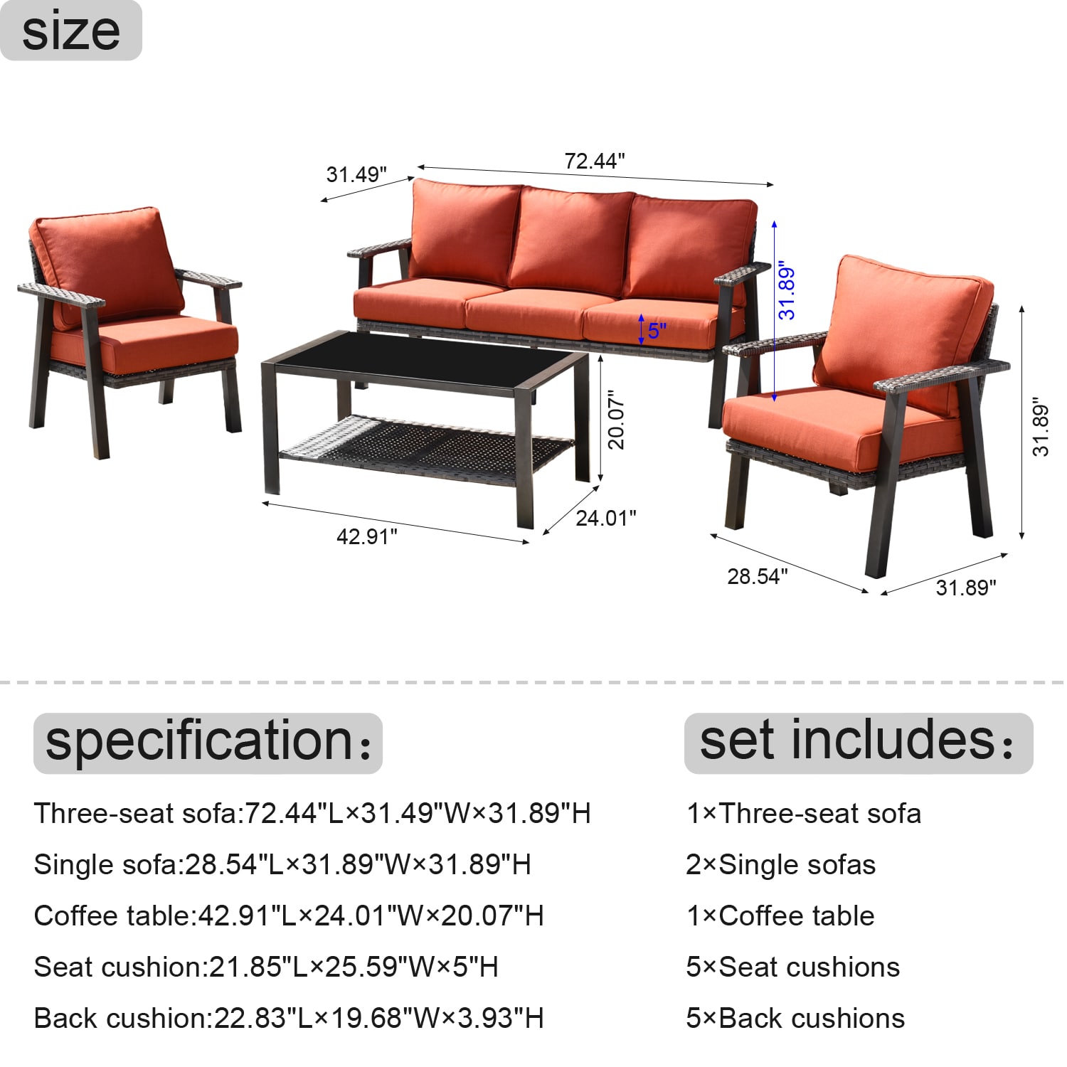 XIZZI XIHWA802 Patio-Sofas-Daybeds - View #3