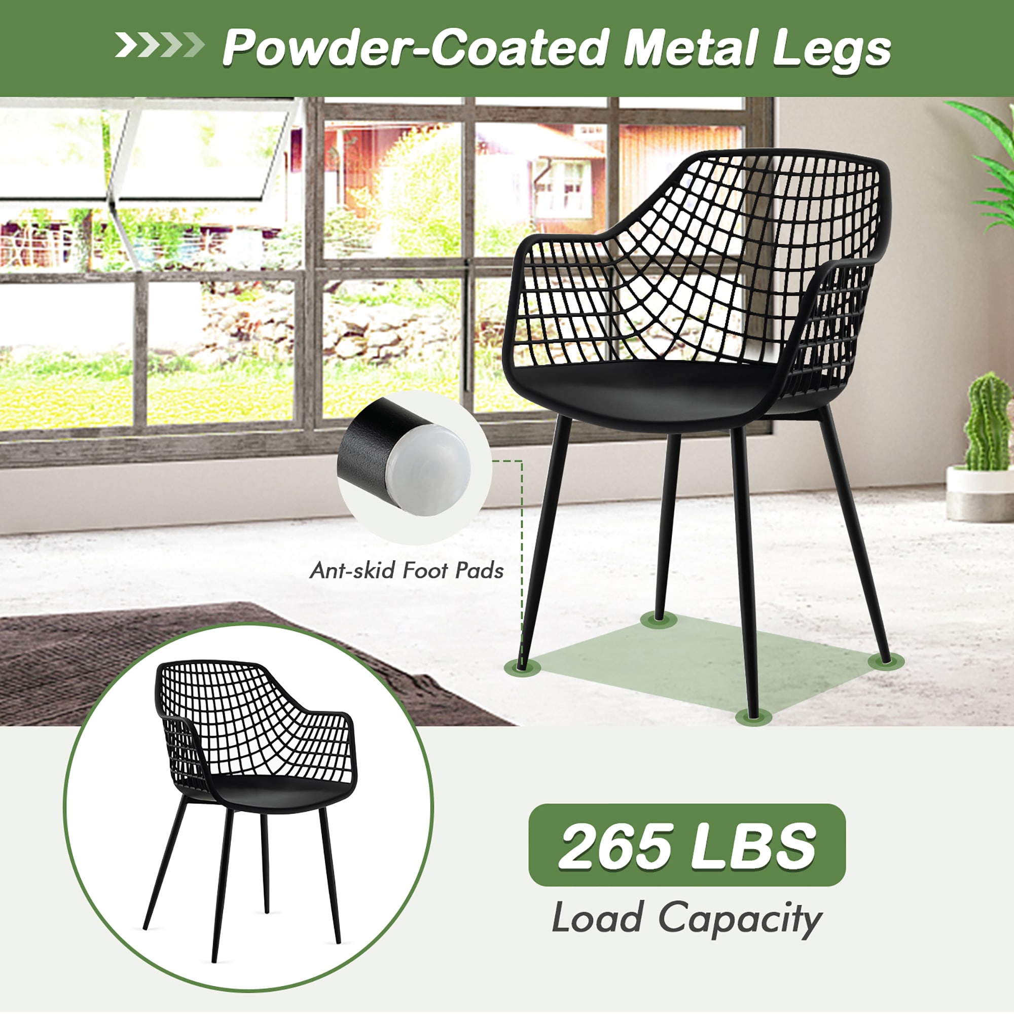 Goplus LWS00329 Dining-Chairs - View #6