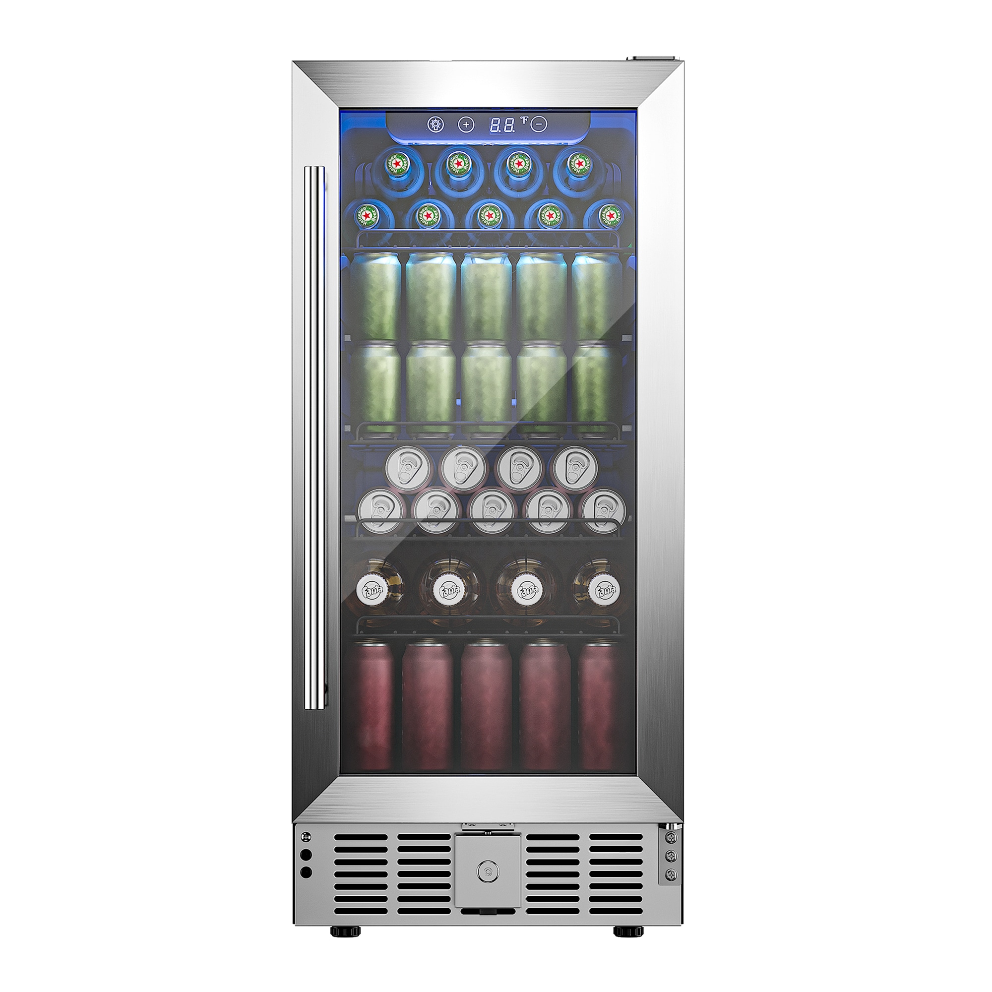 EUHOMY Beverage Refrigerator 15 Inch, Under Counter 127 Can Beverage F –  Euhomy