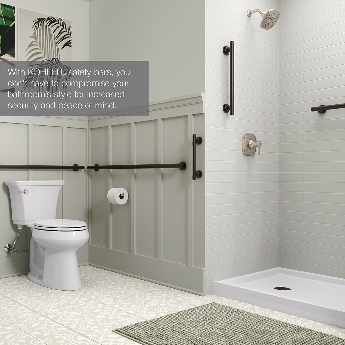 Grab Bars - Shower, Toilet, Bathroom Grab Bars - Wall, Floor