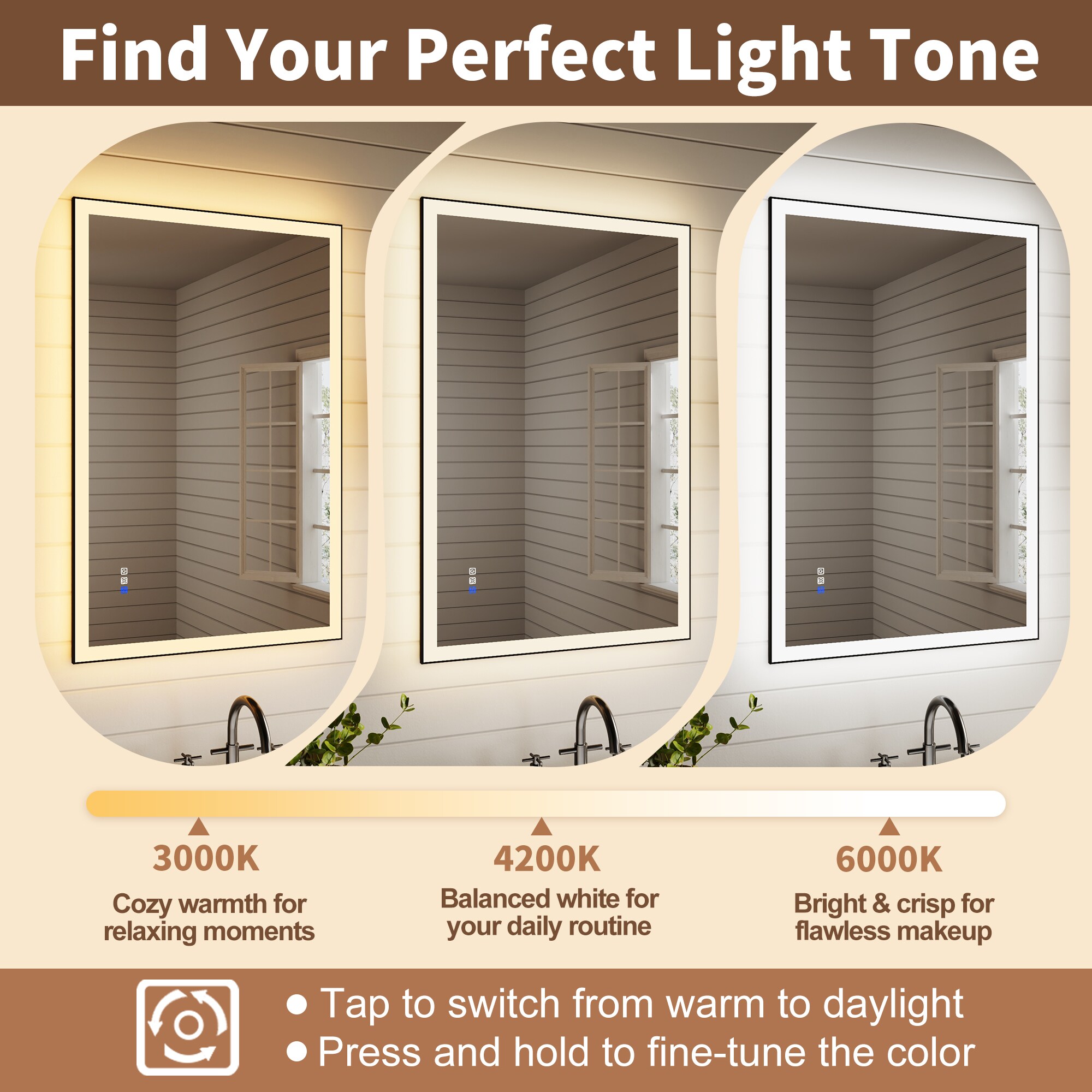 ExBrite EXBM3232V12FBX Framed-Bath-Mirrors - View #8