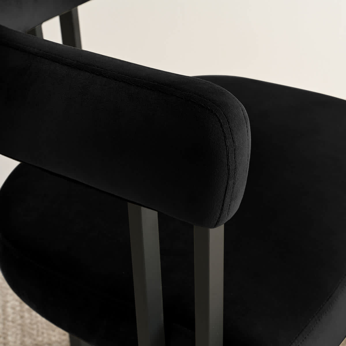Maison Boucle MIA-VELVET BLACK Dining-Chairs - View #7