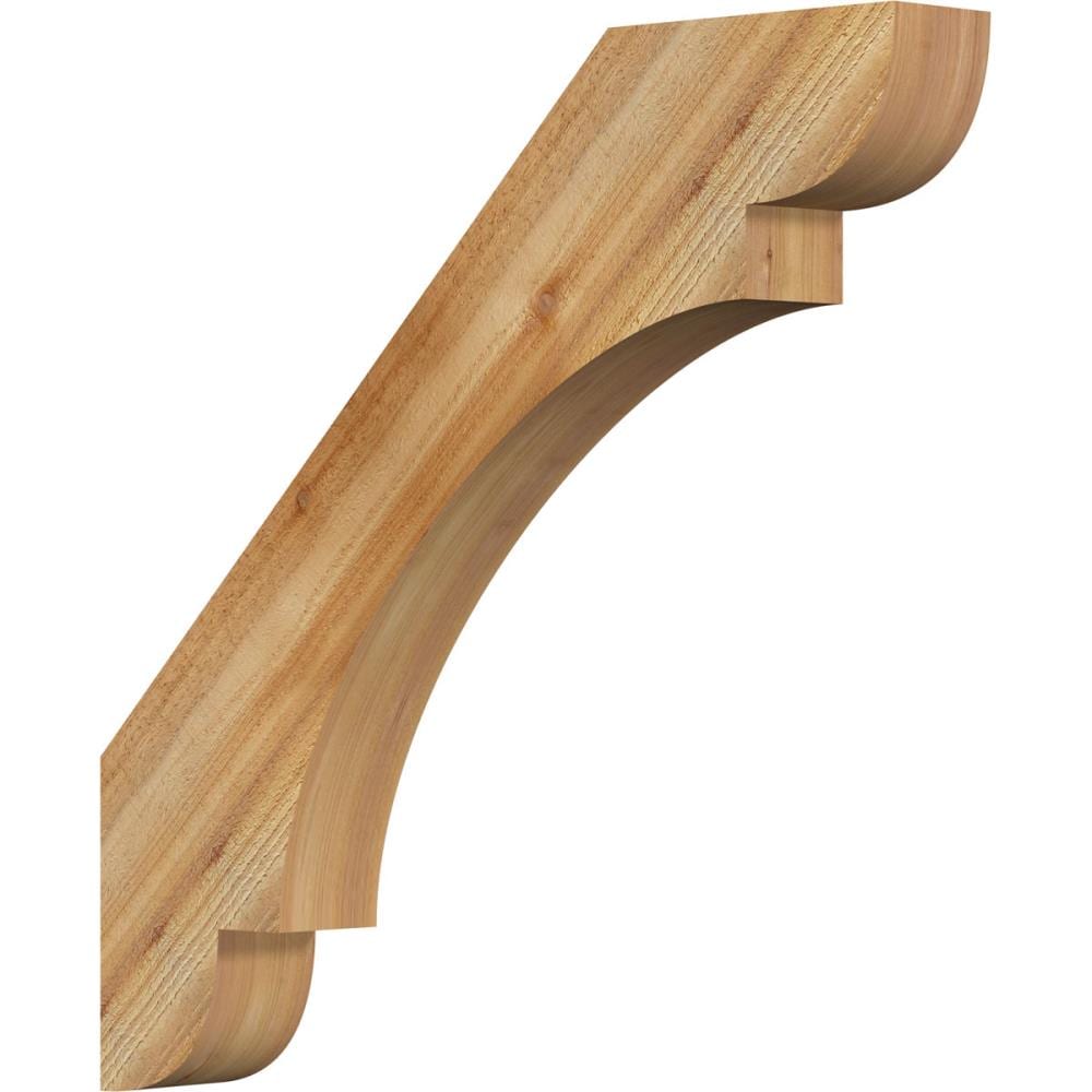Ekena Millwork BRC04X30X30OLY00RWR 4-in x 30-in x 30-in Western Red Cedar Wood Olympic rough sawn