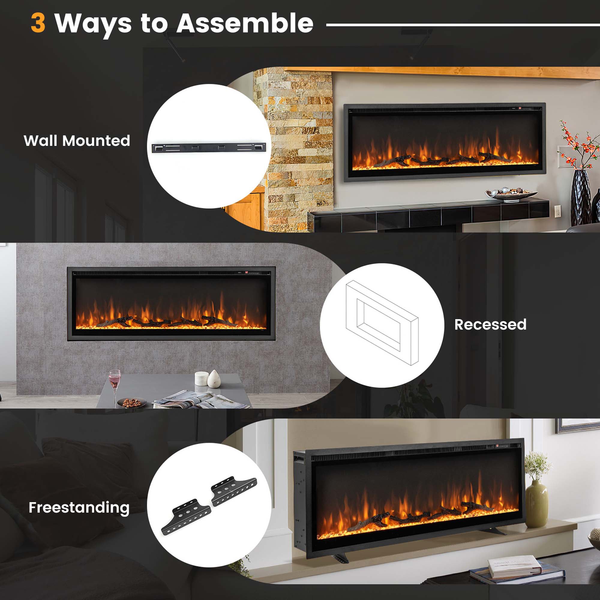 Goplus FP10530US-50 Electric-Fireplaces - View #5