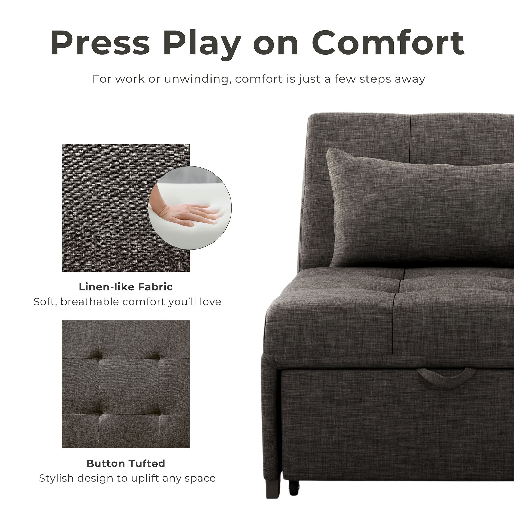 Furniture of America IDF-2543DG futons - View #11
