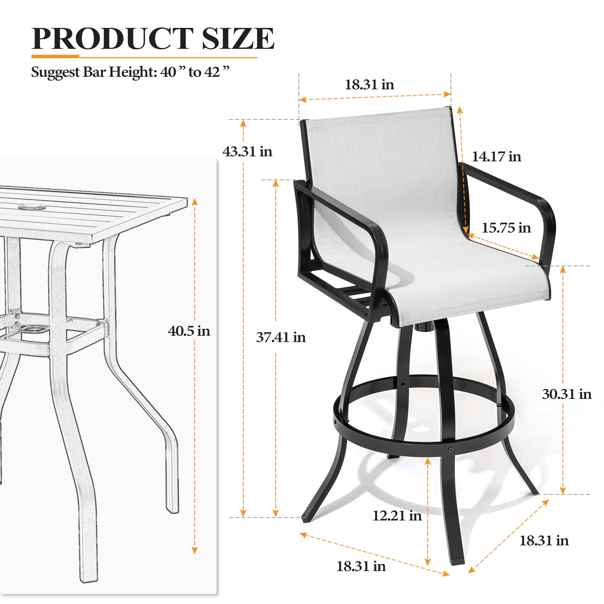 Crestlive Products CL-ST008OST-2 Patio-Chairs - View #3