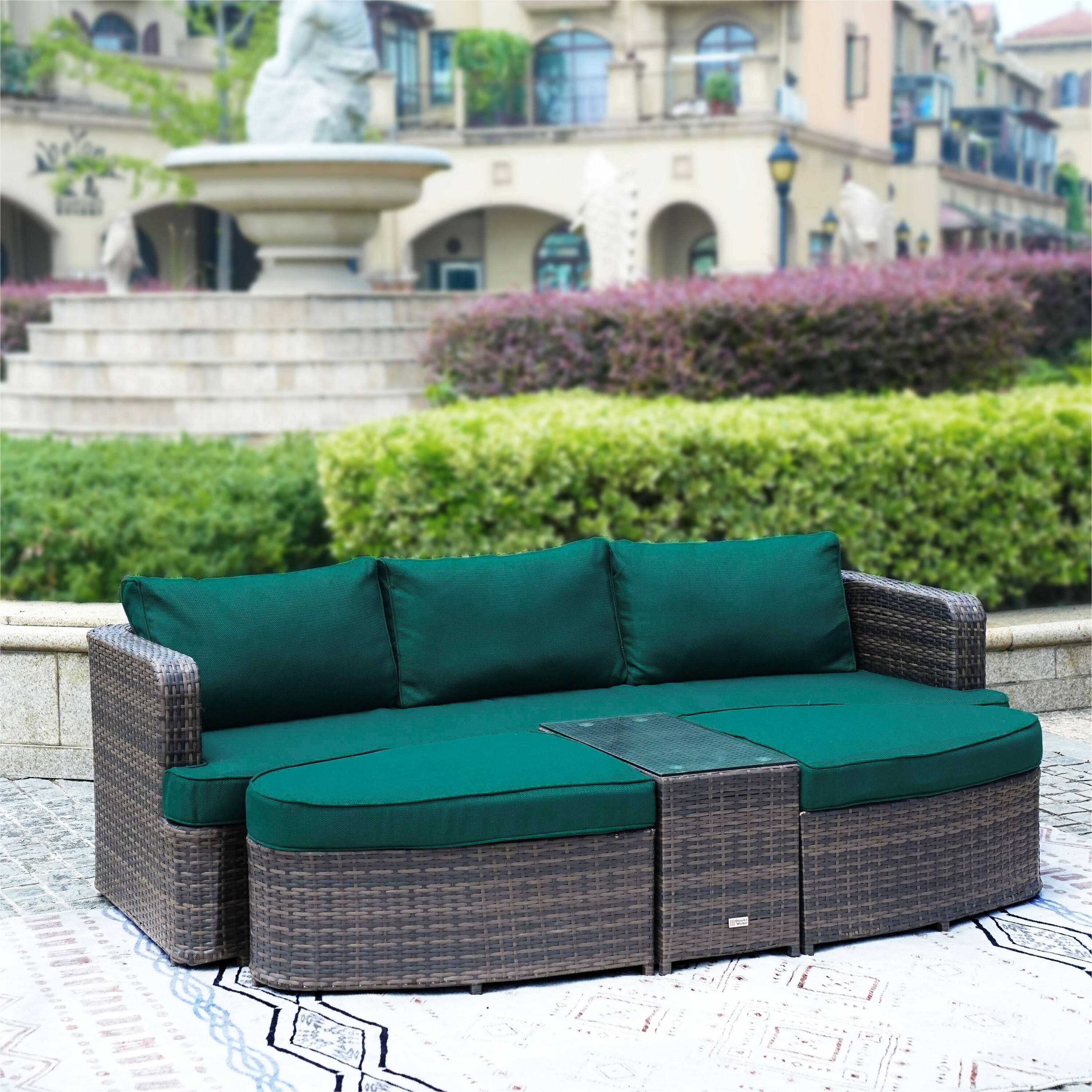 Moda Furnishings PAL-1202BR-GREEN Patio-Conversation-Sets - View #6