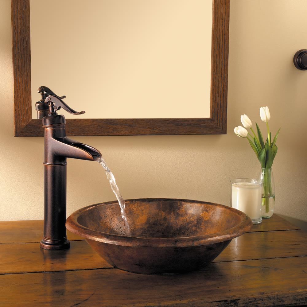 Pfister Ashfield Rustic Bronze 1-handle Vessel WaterSense Bathroom Sink ...