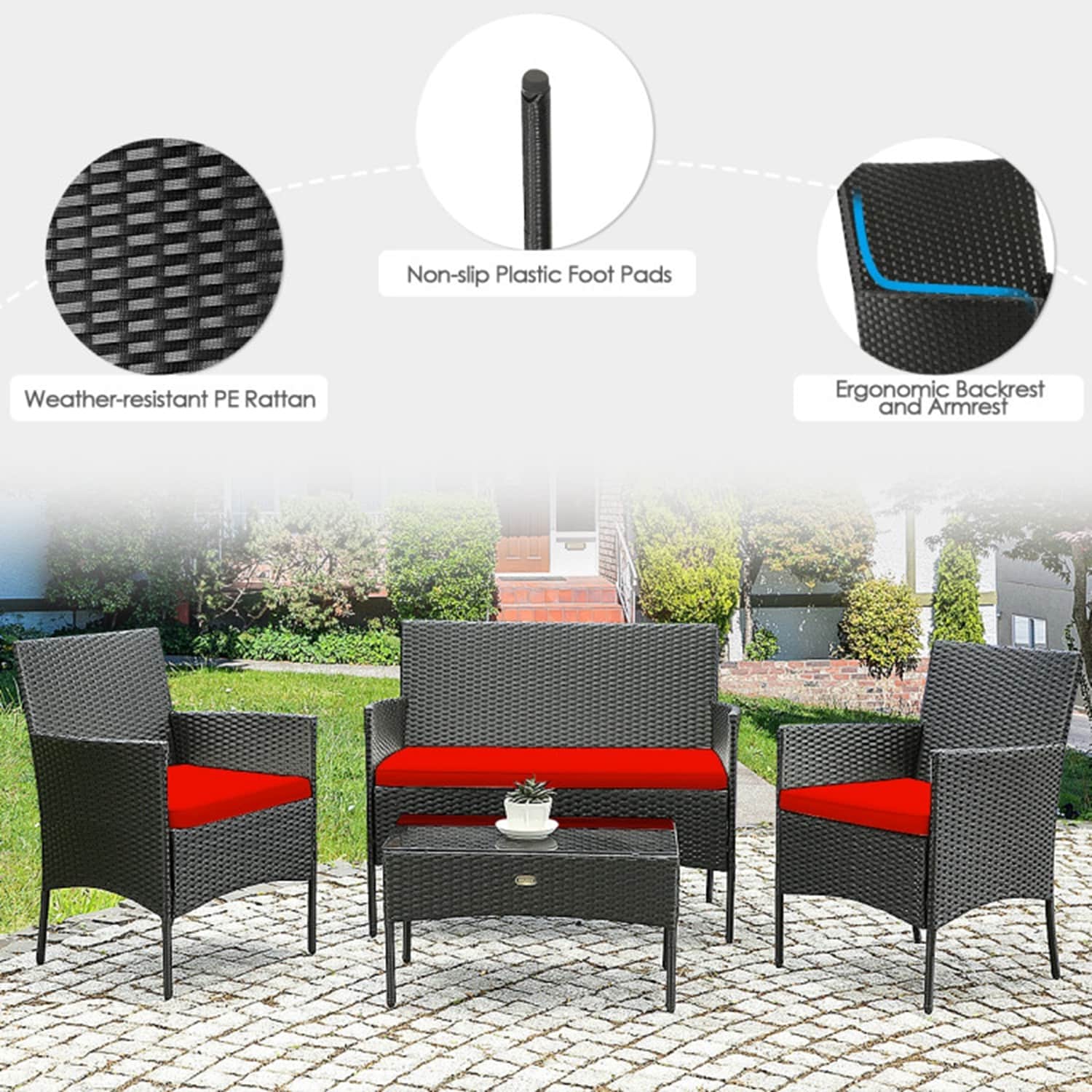 Forclover HYFC-5357RE Patio-Conversation-Sets - View #15