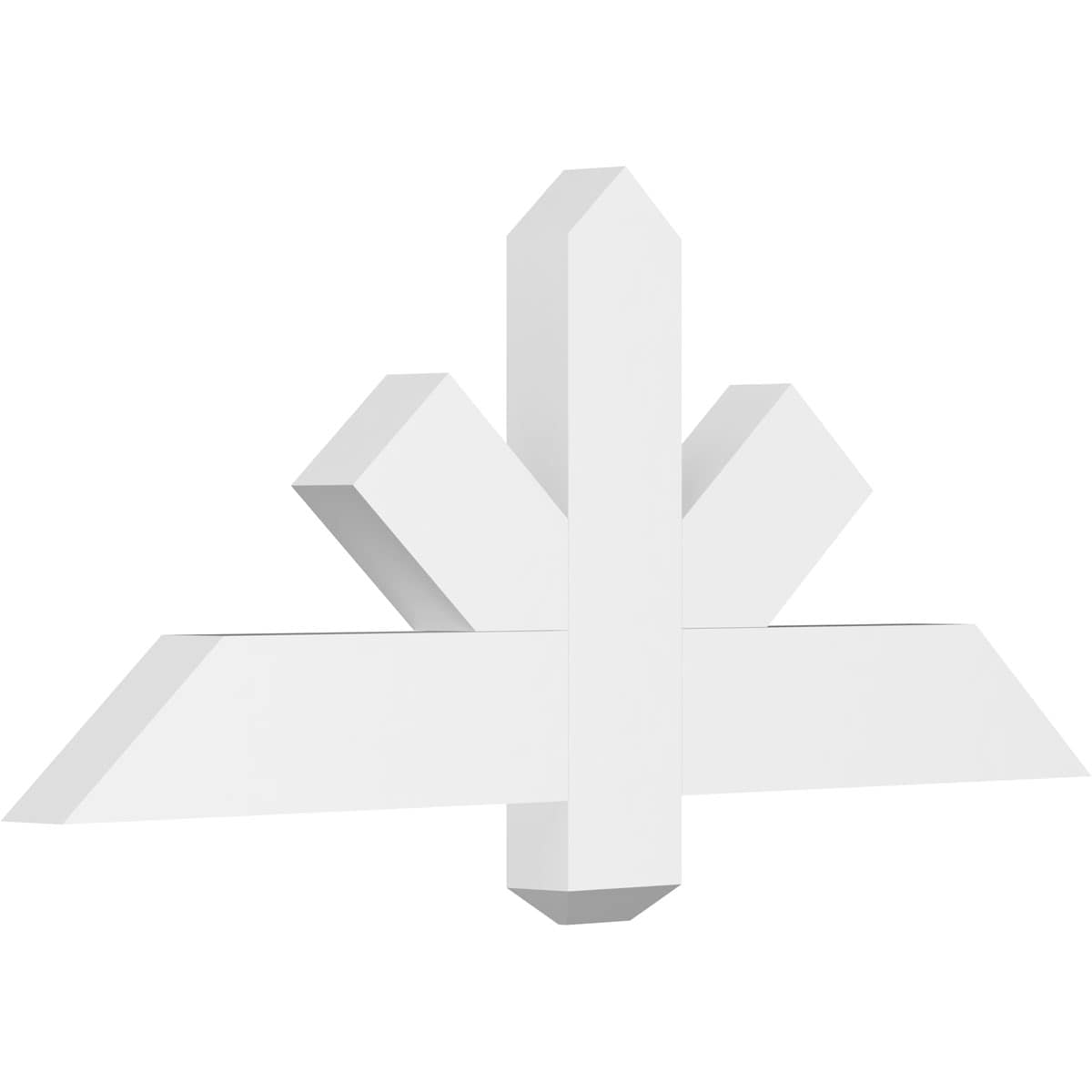 Ekena Millwork GBP036X15X0204KEN00 Kennewick White PVC Gable bracket