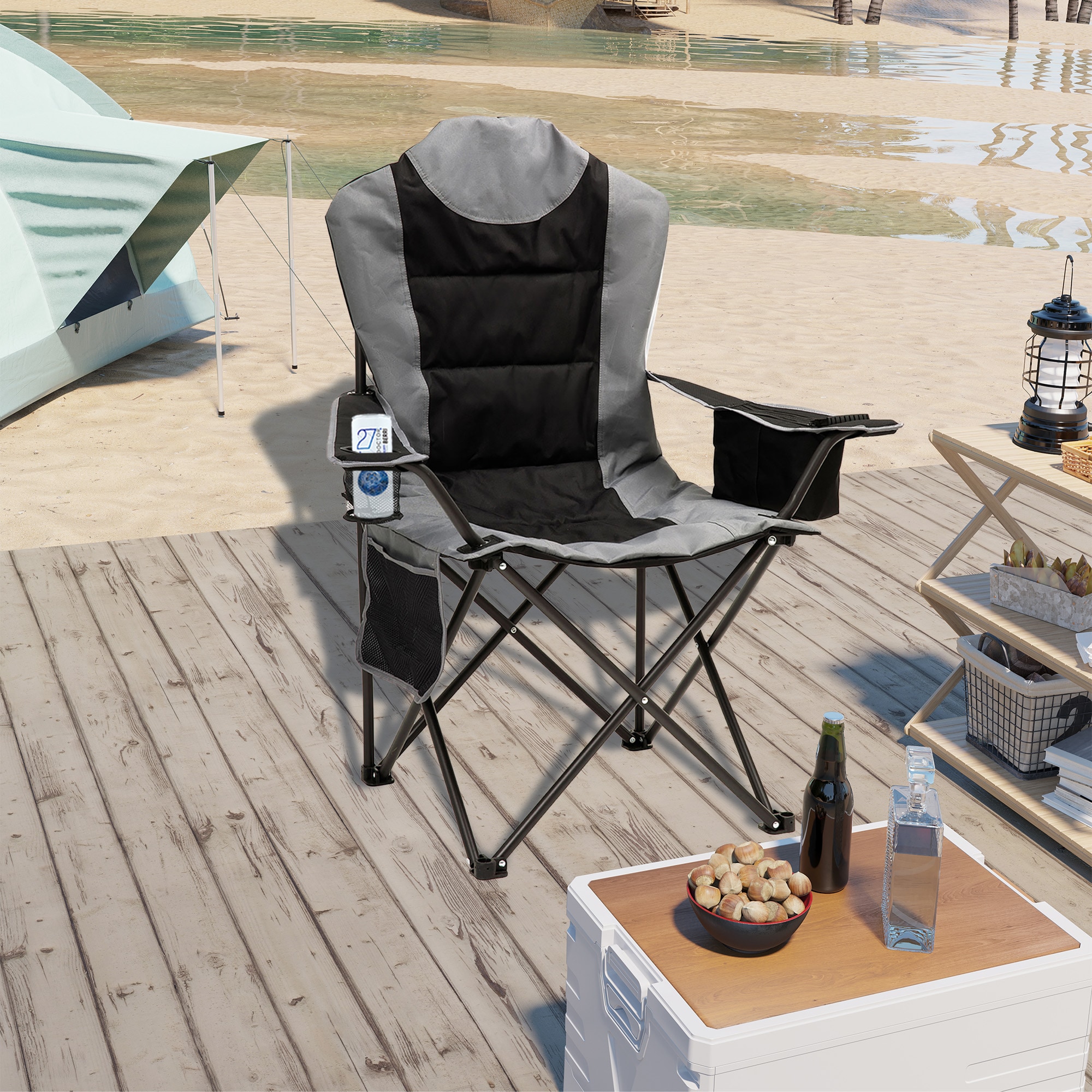 Clihome CL-CCAC2448XGY1 Beach-Camping-Chairs - View #2