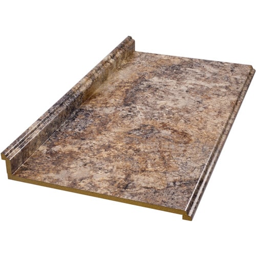 VT Dimensions 3466FXRDB6 Formica 72-in x 25.5-in x 4.5-in Antique Mascarello- Radiance Straight Laminate Countertop with Integrated Backsplash