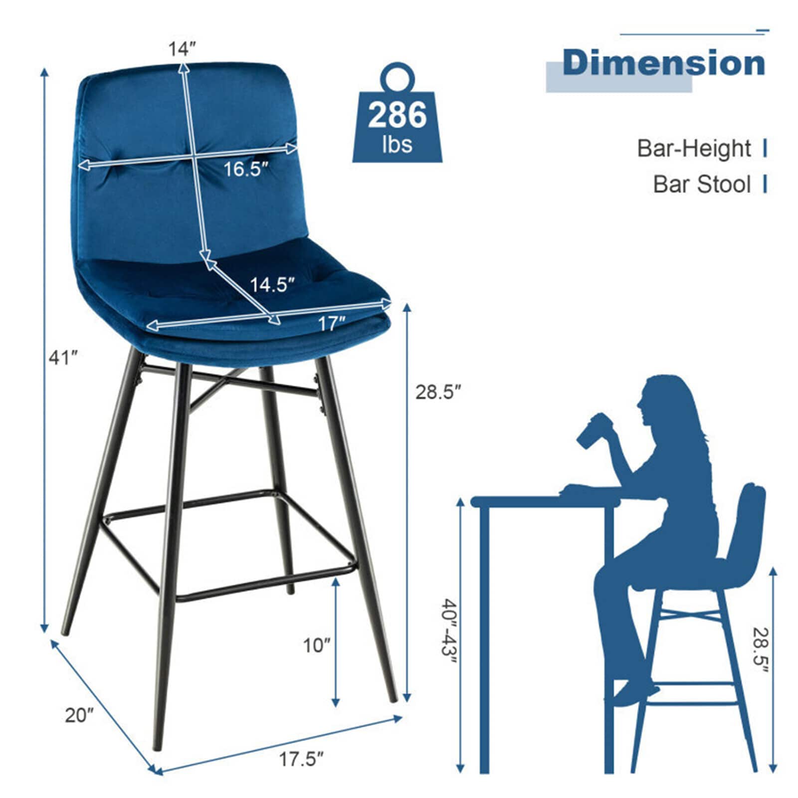 BESTCOSTY D0102LJWH219NW-ZY stools - View #7