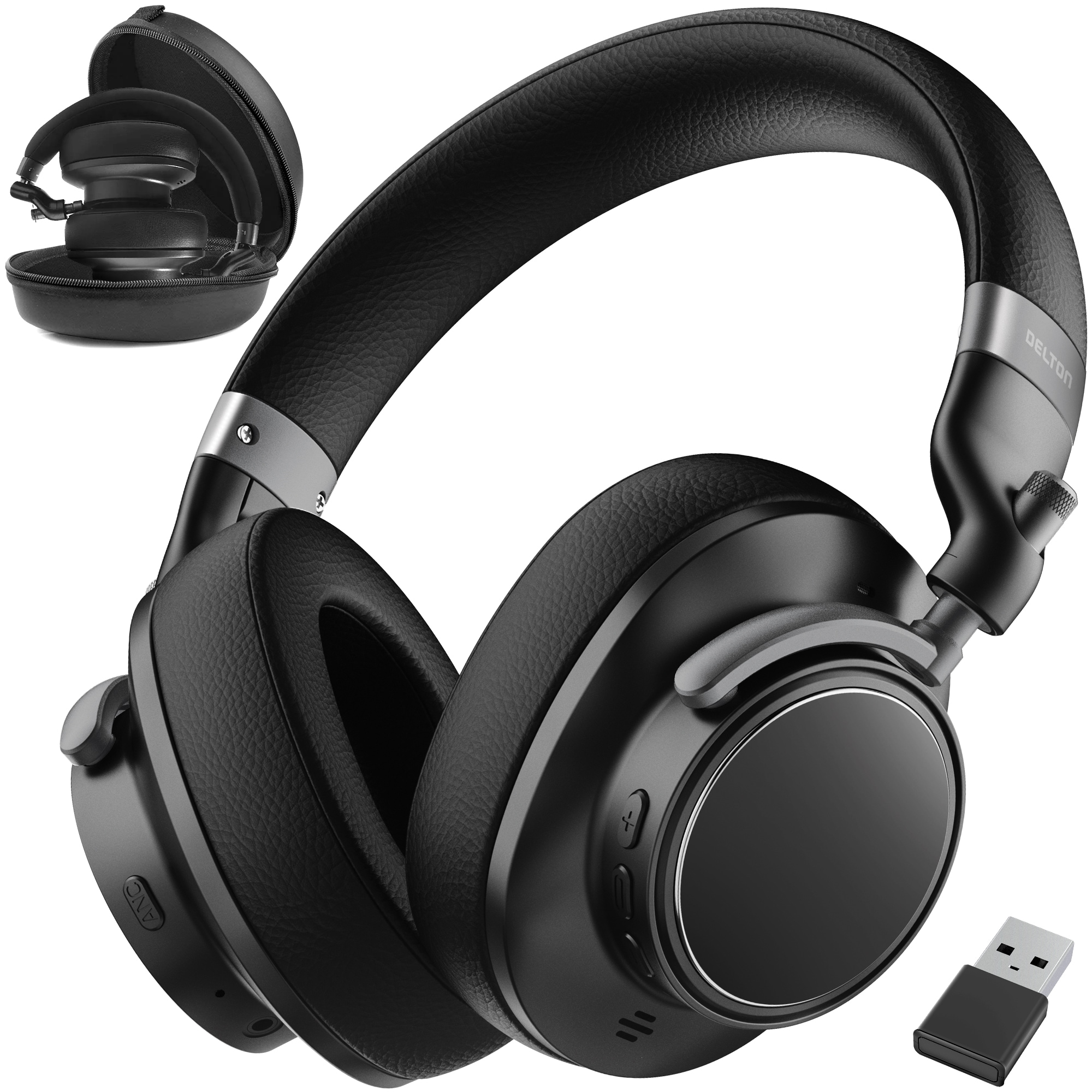 Delton  M201 Wireless Noise Canceling Bluetooth Stereo Business Computer Headset Black