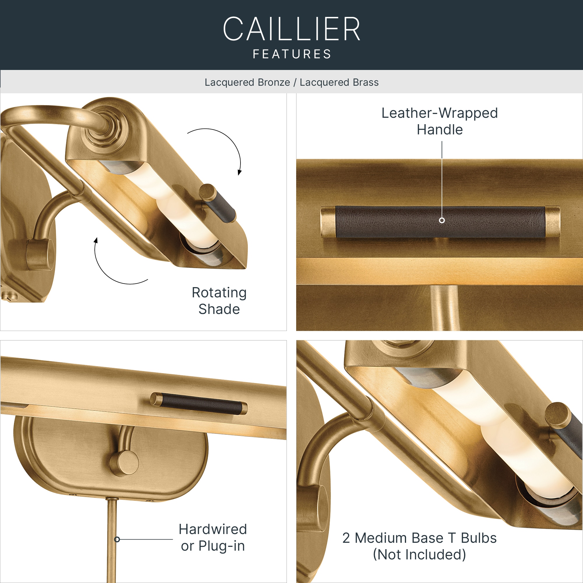 Kichler 52818LBR Picture-Lighting - View #4